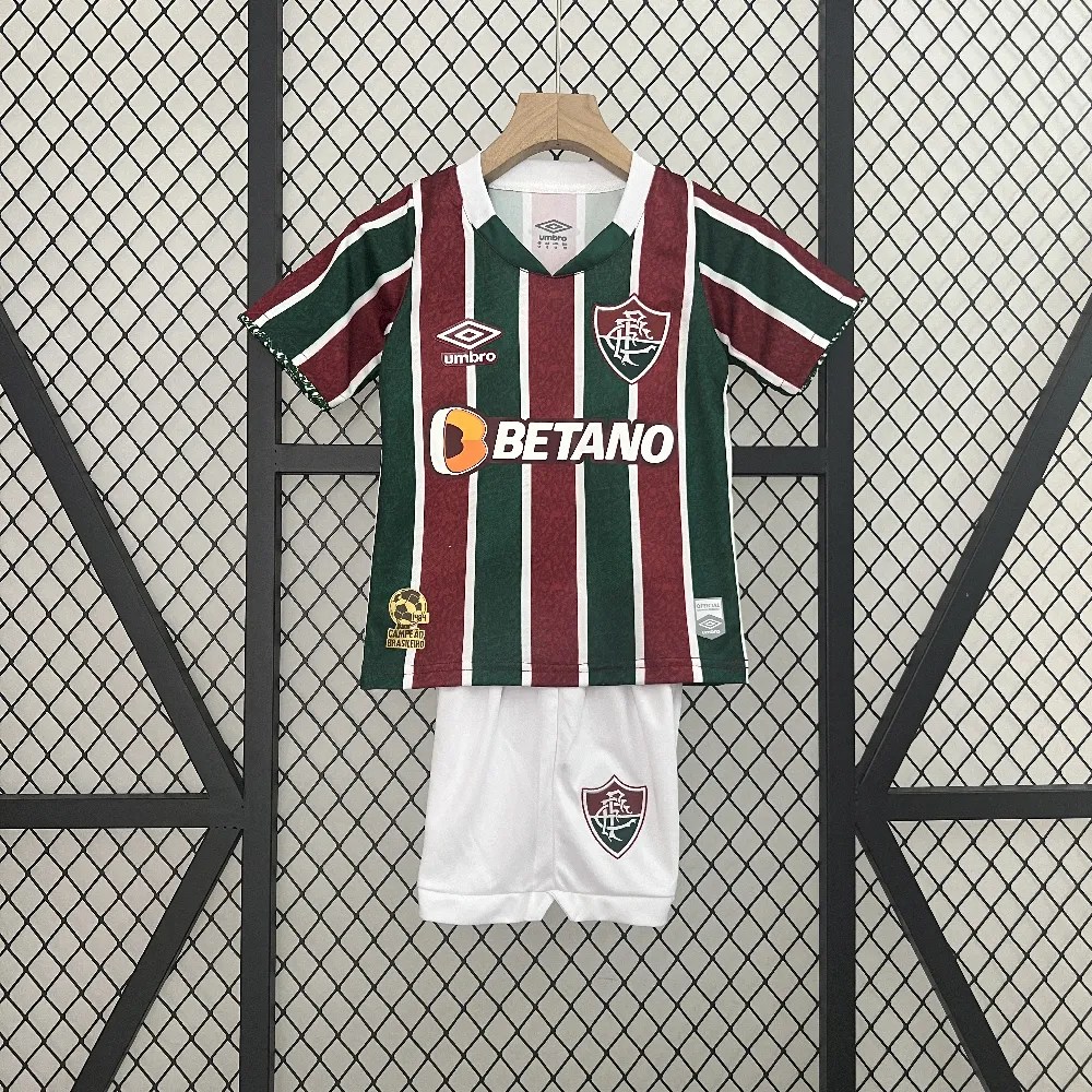 Higojerseys-Fluminense 24-25 Home Kids Kit