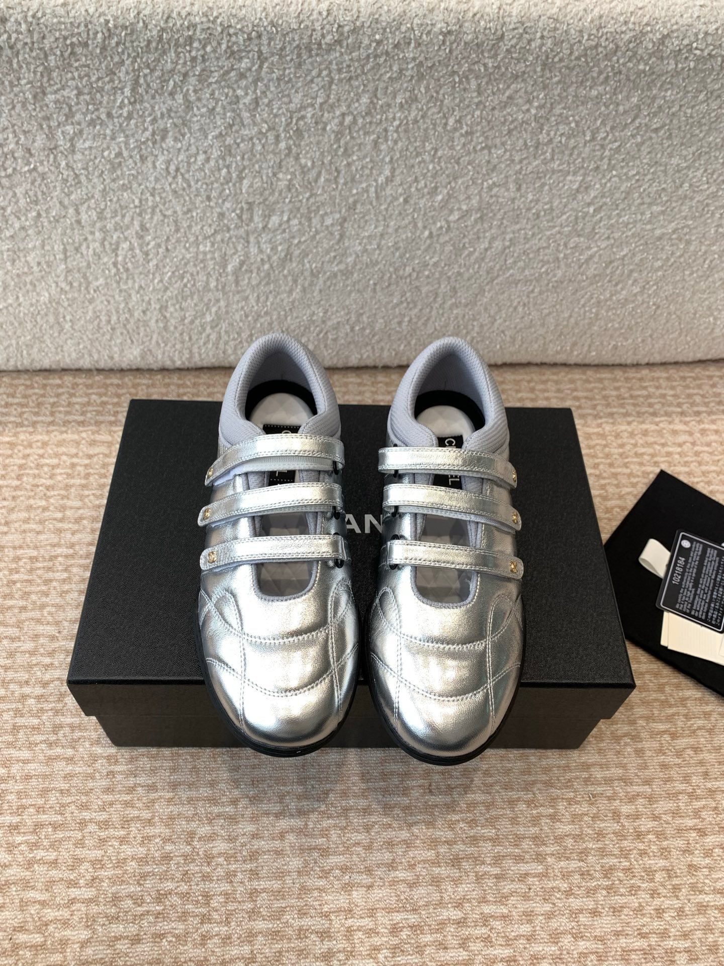 MARY JANE SNEAKERS IN SILVER LAMBSKIN、mysite、Cacoeks