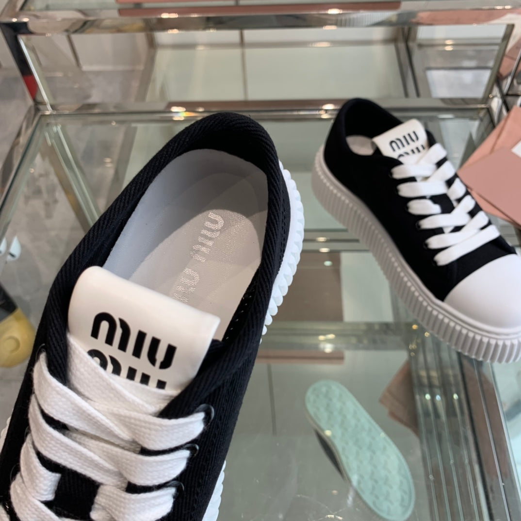 Sneakers High Sole Black And White Canvas、mysite、Cacoeks