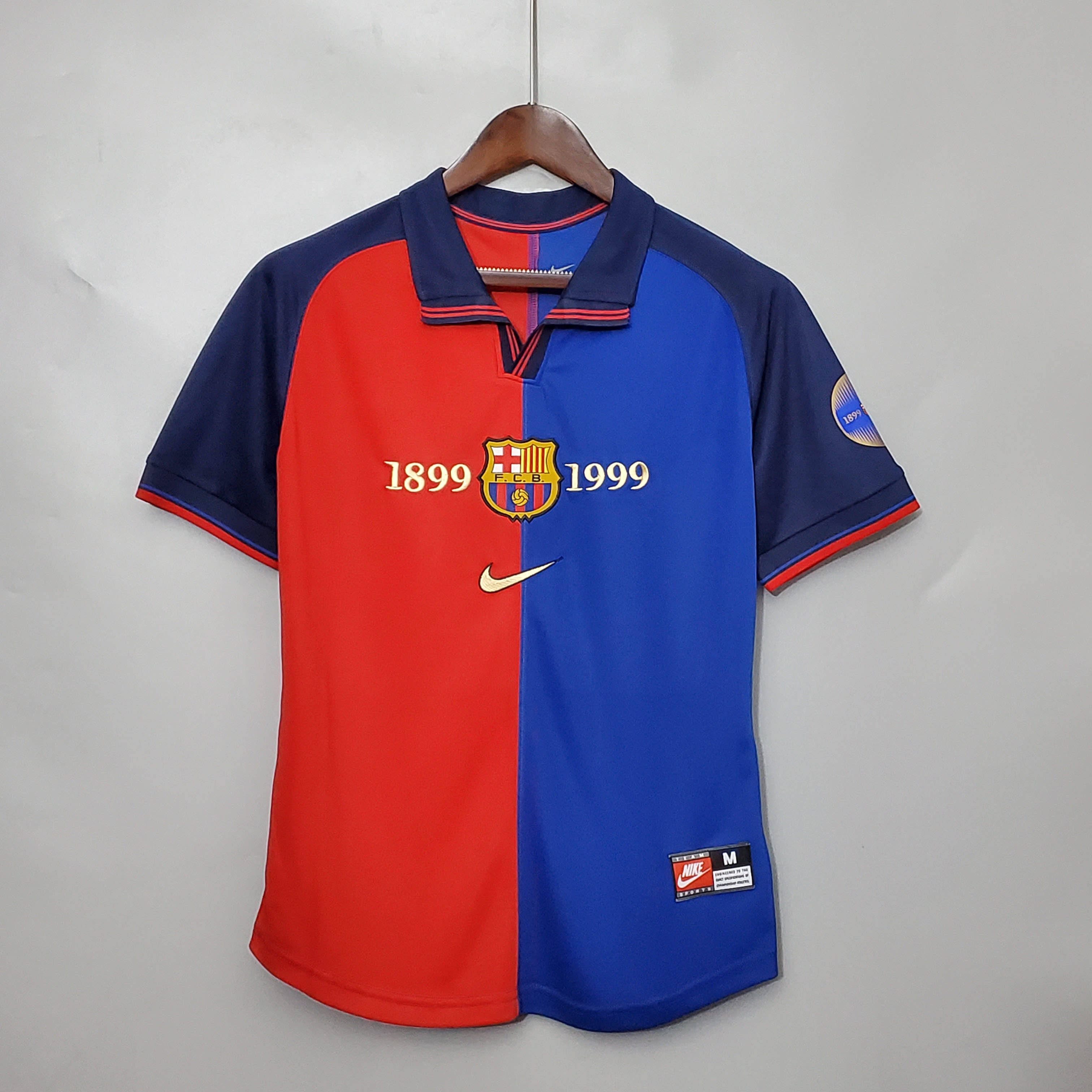 1999/2000 Retro Barcelona Home 100th Anniversary Version Football Shirt 1:1 Thai Quality:football jersey mysite: unitedjerseyfootball 邓江浪:football