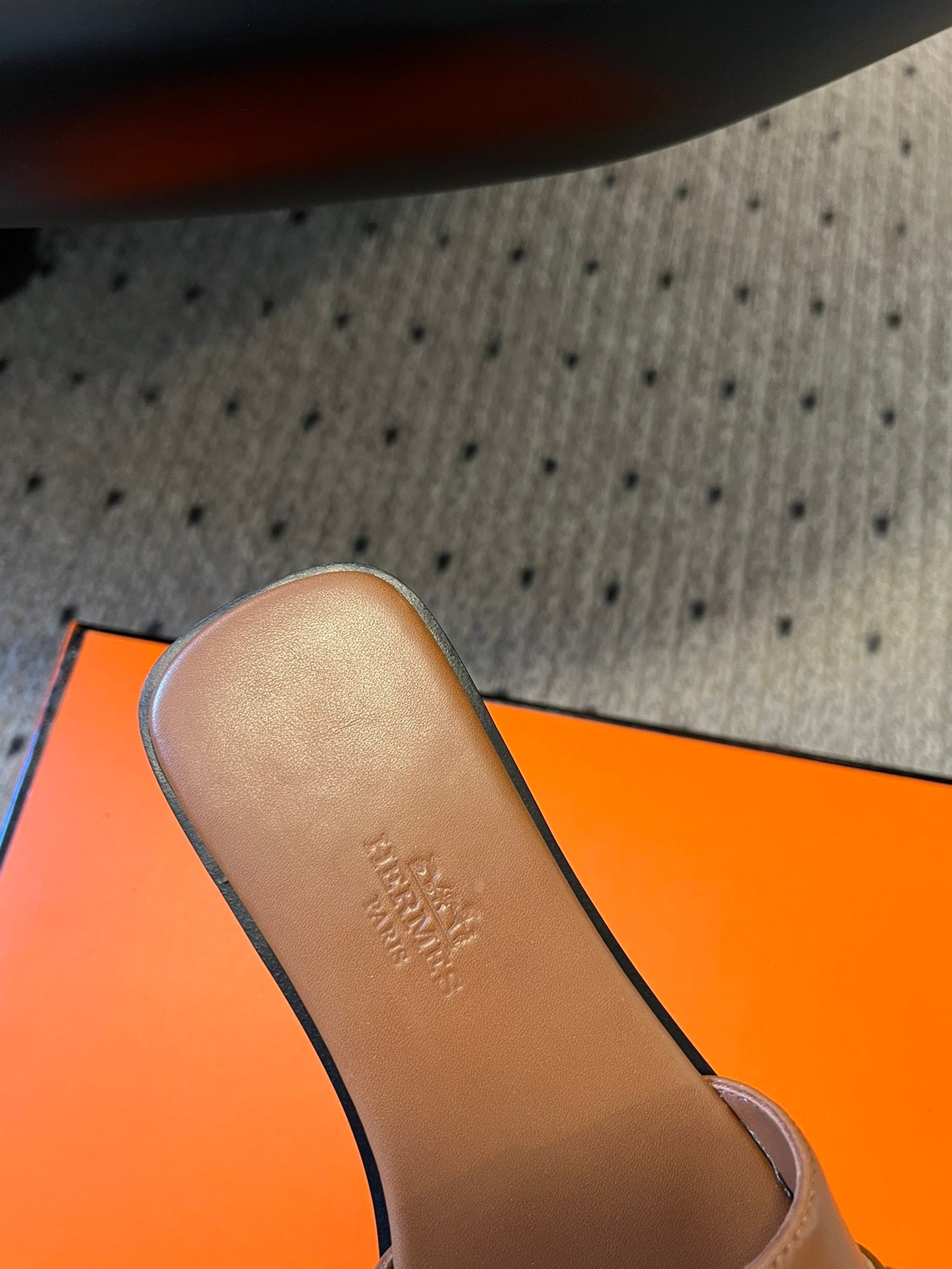 GIULIA FLAT SANDAL IN BRONZE BROWN CALFSKIN、mysite、Cacoeks