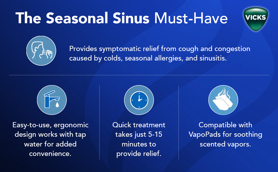 Vicks Personal Sinus Steamer - the seasonal sinus must-have