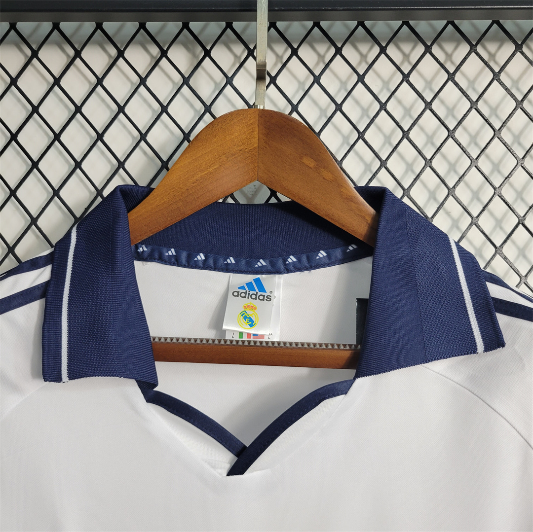 JerseysGala.com | Retro Real Madrid 00-01 Home Stadium Jersey -Customize Name, Number and Patch | Worldwide Shipping