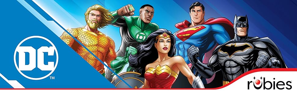 DC Costumes Rubies Wonder Woman Batman Superman Green Lantern Aquaman