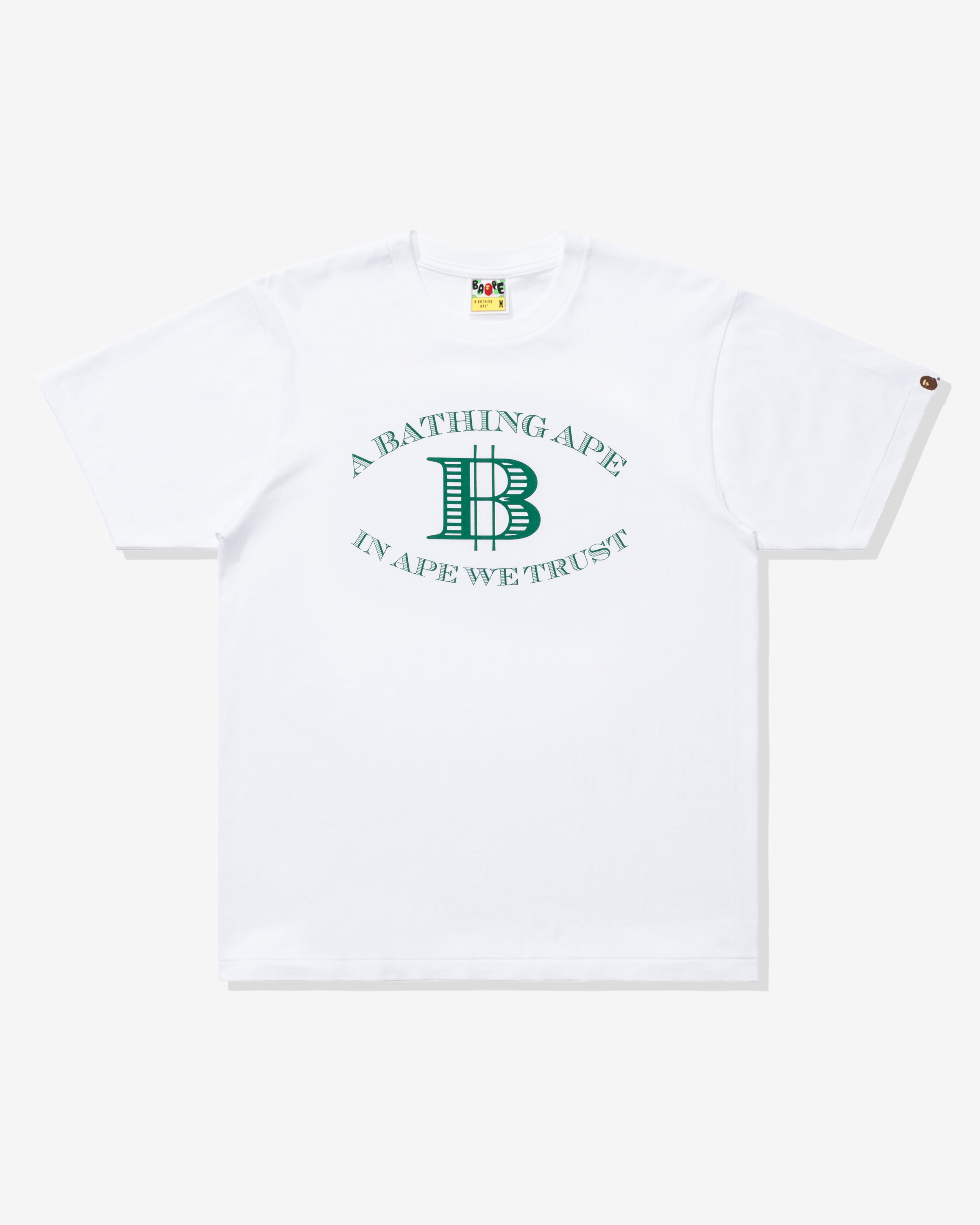 BAPE MONEY B LOGO TEE - WHITE