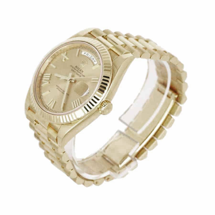 rolex day date 228238 kw yellow gold champagne dial replica 5 1