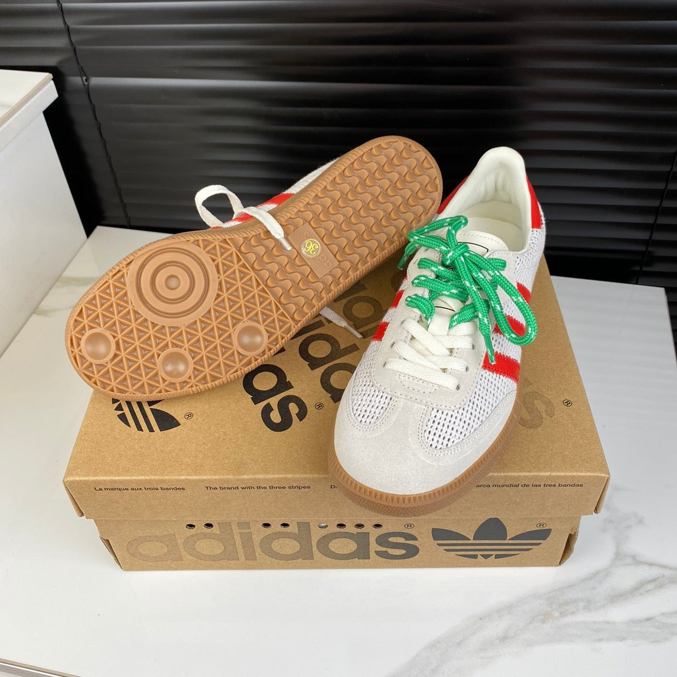 Light Gray Sneakers Adidas Samba Sneakers Cowhide、mysite、Cacoeks