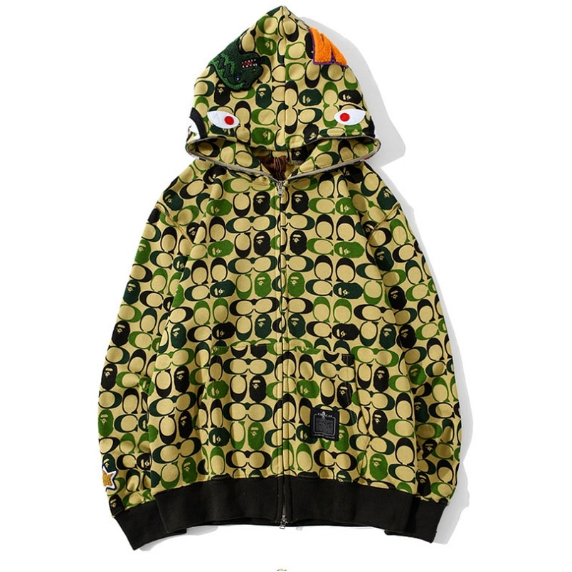 BAPE Shark Dinosaur Hoodie、mysite、Cacoeks