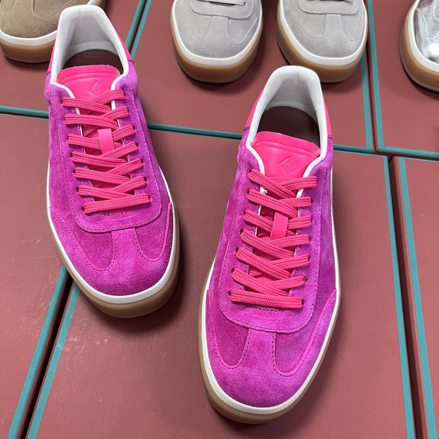 LP TENNIS WALK SNEAKERS BARBIE PINK CALFSKIN、mysite、Cacoeks