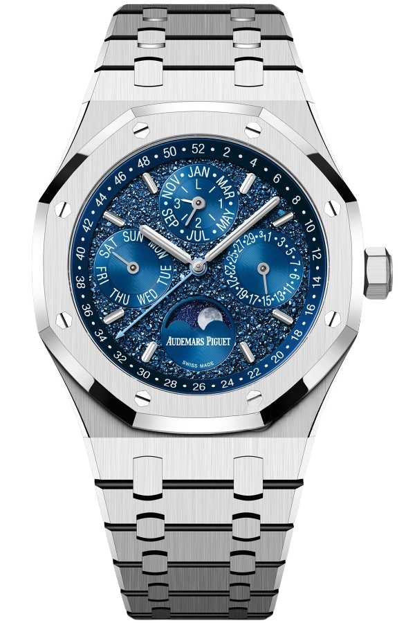 Audemars Piguet Royal Oak 26574BC.OO.1220BC.02 Super Clone Watch – 41mm White Gold Blue Dial Replica