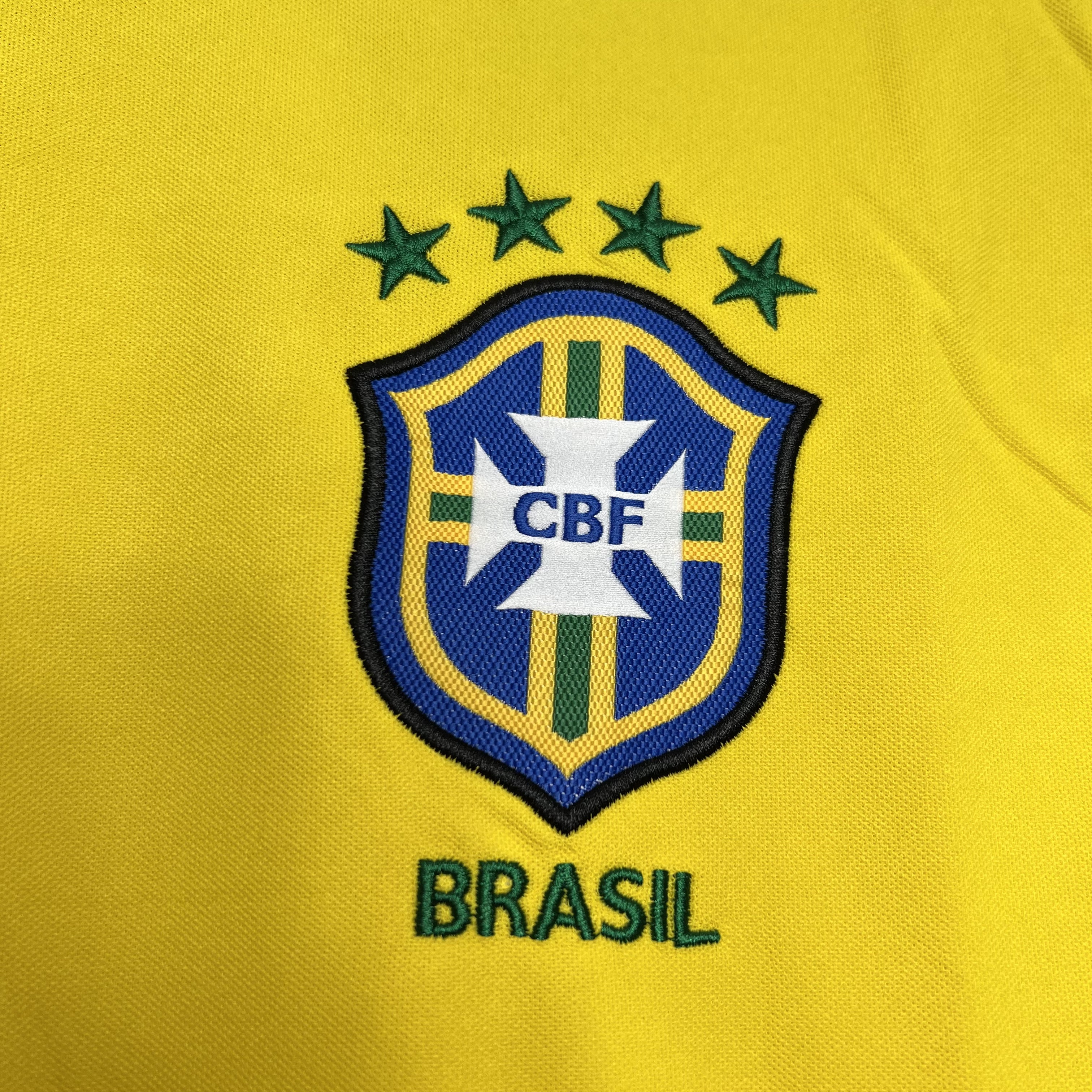 GlobeJersey-Retro Brazil 1998 Home Stadium Jersey