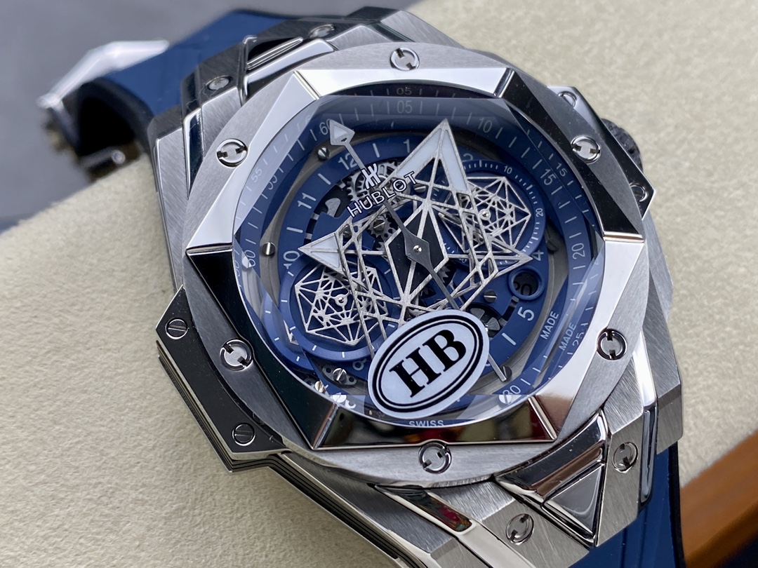 Hublot Big Bang Sang Bleu II Titanium 418.NX.5107.RX.MXM20-fasswatch