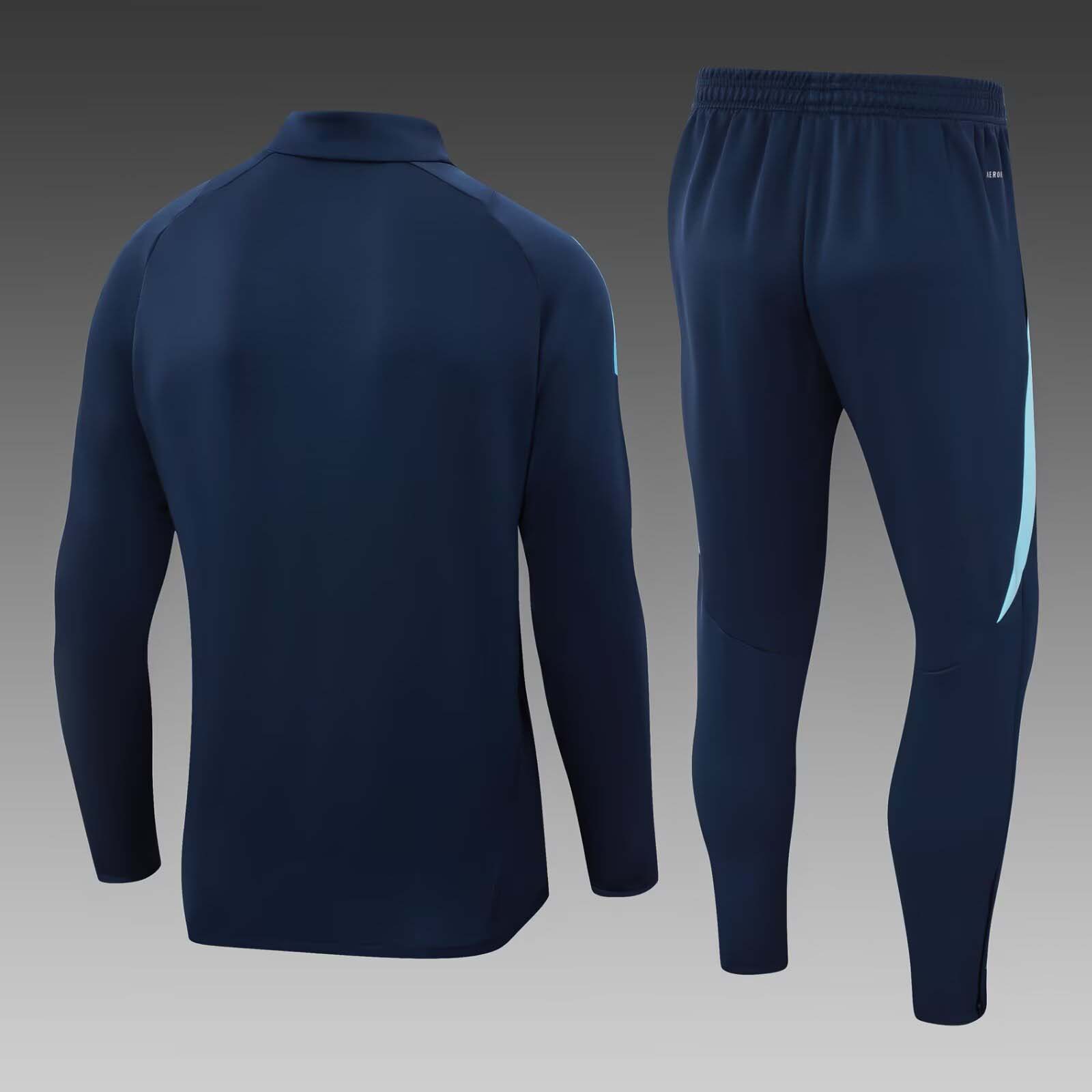 2024/2025 Arsenal Long Zipped Jacket Royal Blue Football Shirt 1:1 Thai Quality Set:football jersey mysite: unitedjerseyfootball 邓江浪:football