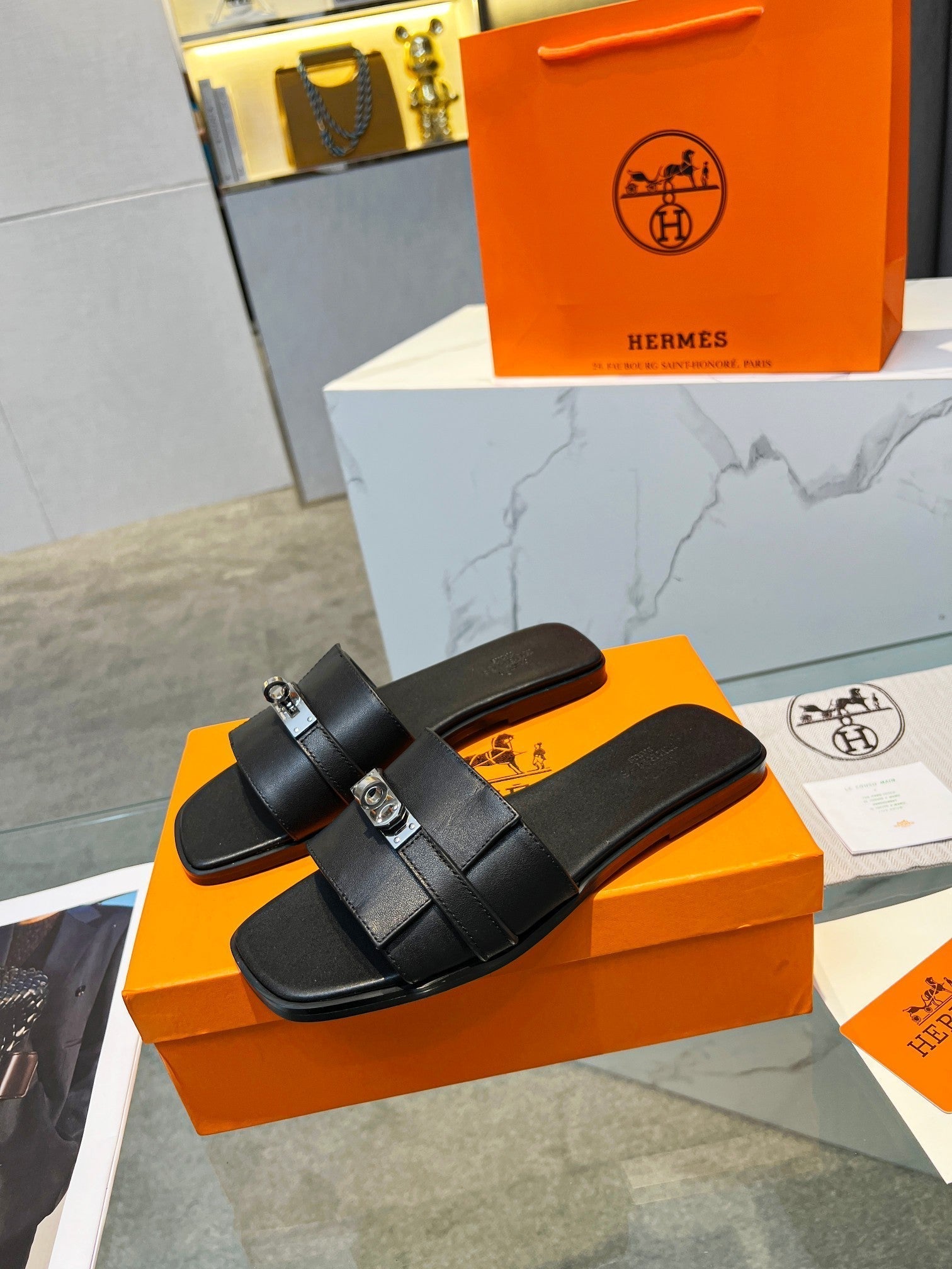 Giulia Sandal Black Calfskin、mysite、Cacoeks