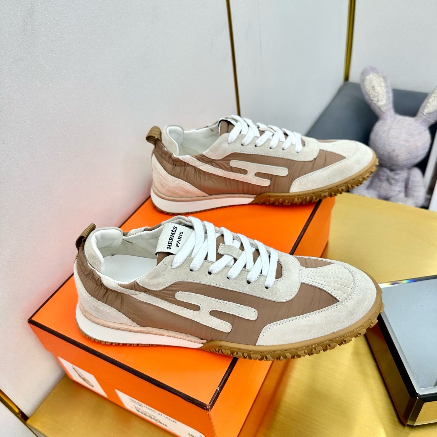 JET SNEAKER IN KHAKI MIX MEDIUM BROWN SUEDE、mysite、Cacoeks