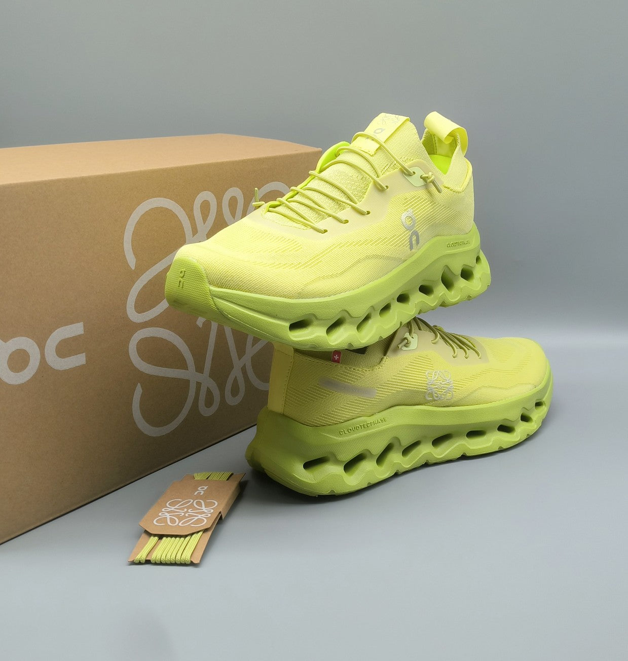 LW CLOUDTILT SNEAKER NEON GREEN POLYESTER、mysite、Cacoeks
