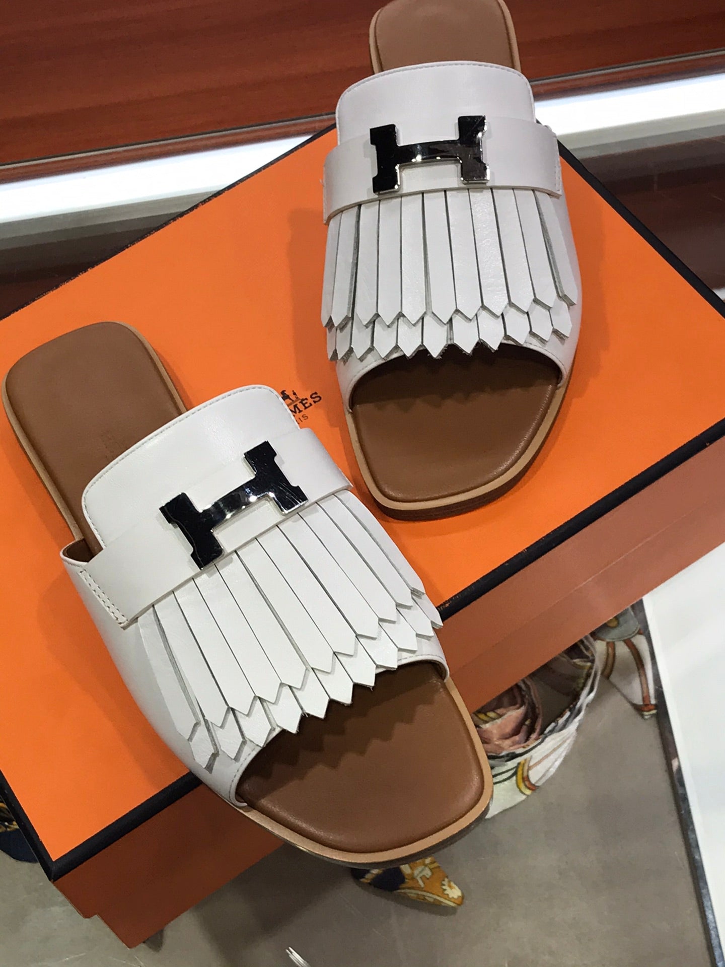 ROYAL SANDAL CARAMEL MIX WHITE LAMBSKIN、mysite、Cacoeks