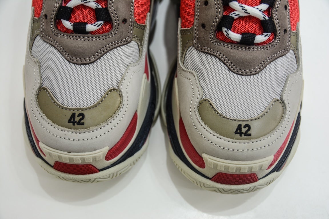 Balenciaga Triple S Sneaker Grey Red、mysite、Cacoeks