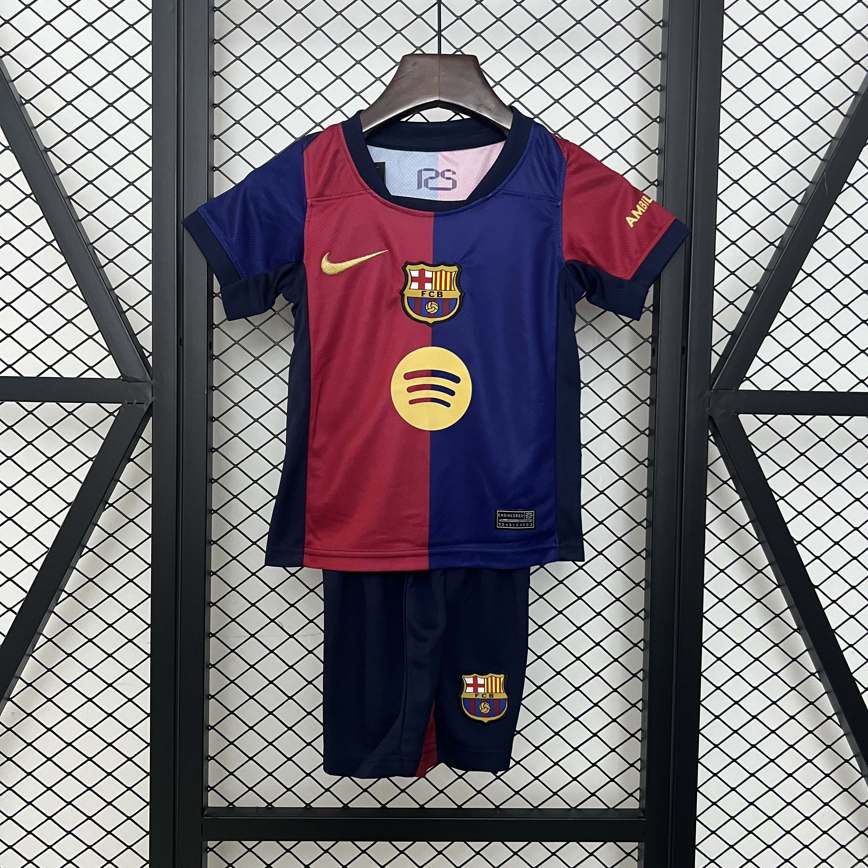 2024/2025 Barcelona Home Football Shirt 1:1 Thai Quality Kids Size:football jersey mysite: unitedjerseyfootball 邓江浪:football