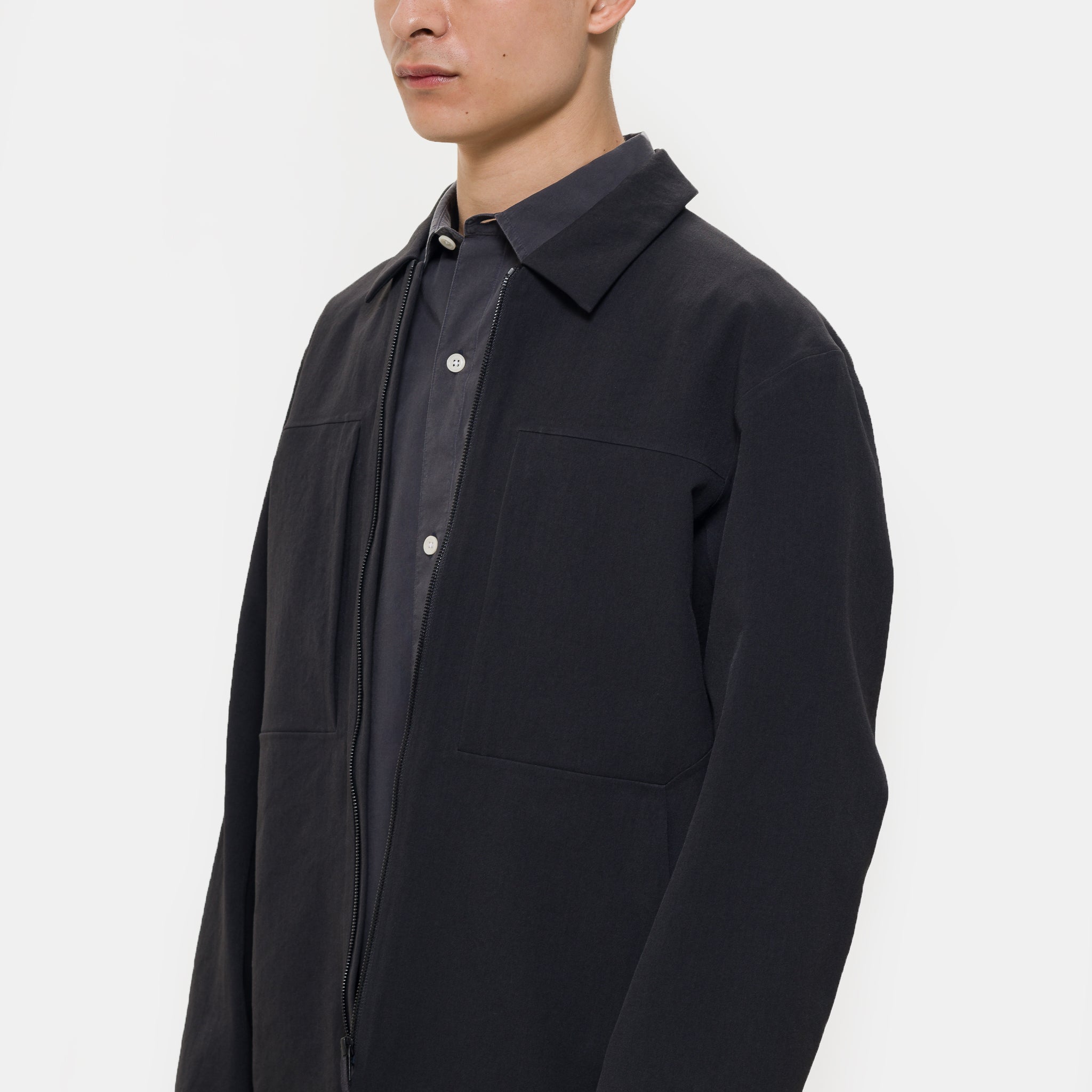 Mionn Softshell Overshirt in Black