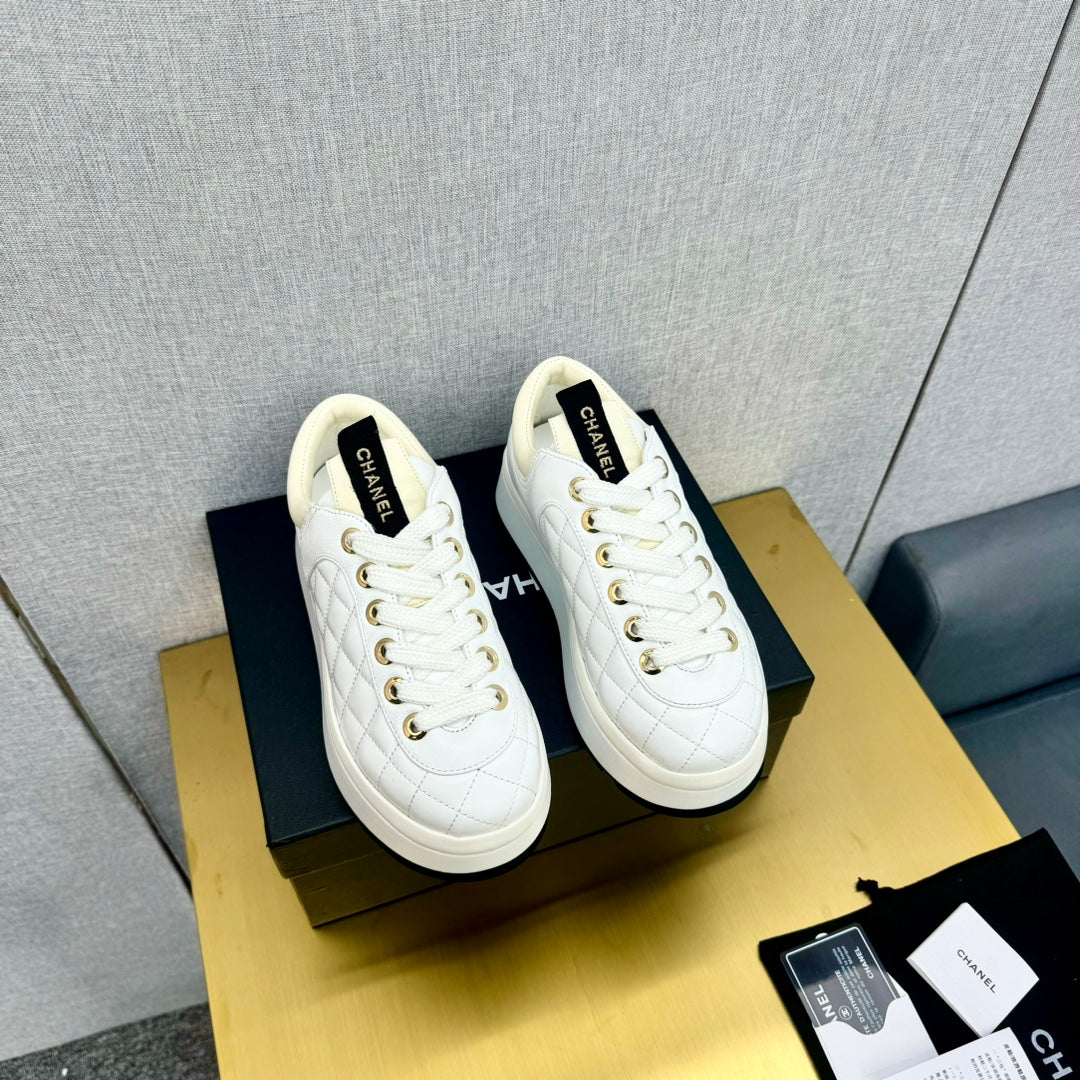 PLATFORM SHOES IN WHITE LAMBSKIN、mysite、Cacoeks