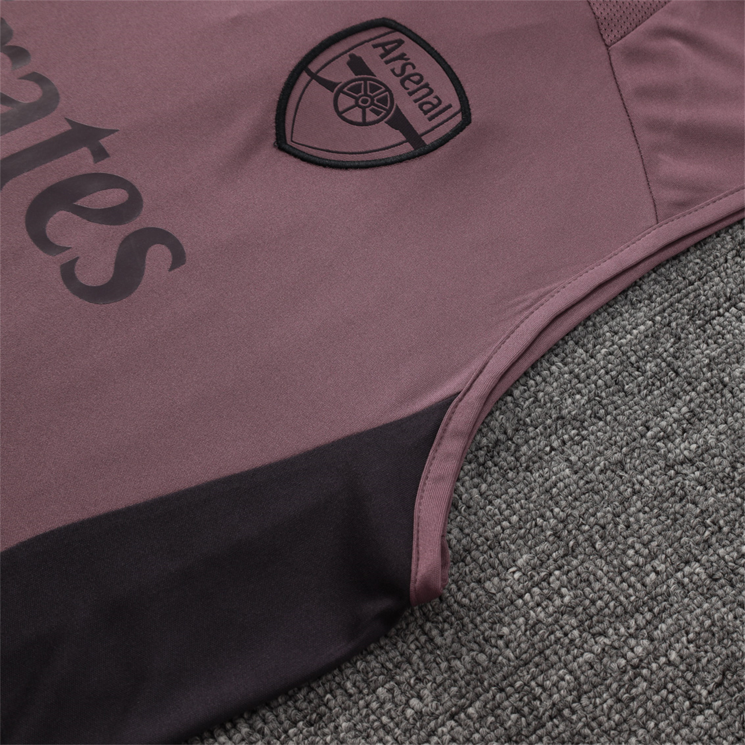 UltraTrikot-Arsenal 25-26 Vest Training Set - Purple Vest and Deep Purple Shorts