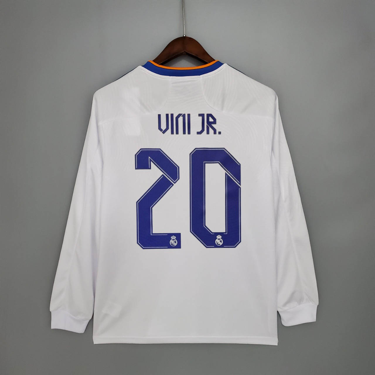 2021/2022 VINI JR.#20 Long Sleeve Real Madrid Home Final Edition Jersey:football jersey mysite: unitedjerseyfootball 邓江浪:football