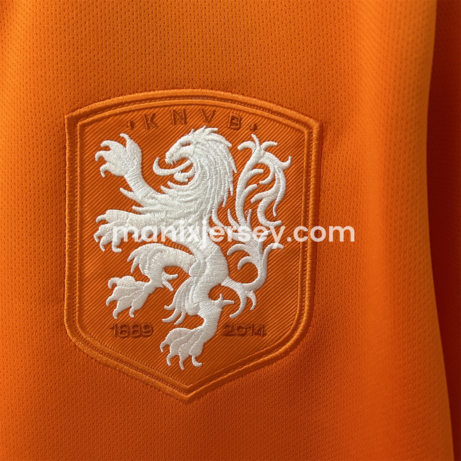ManixJersey.com | Retro Netherlands 2014 Home Jersey -Customize Name, Number and Patch | Worldwide Shipping