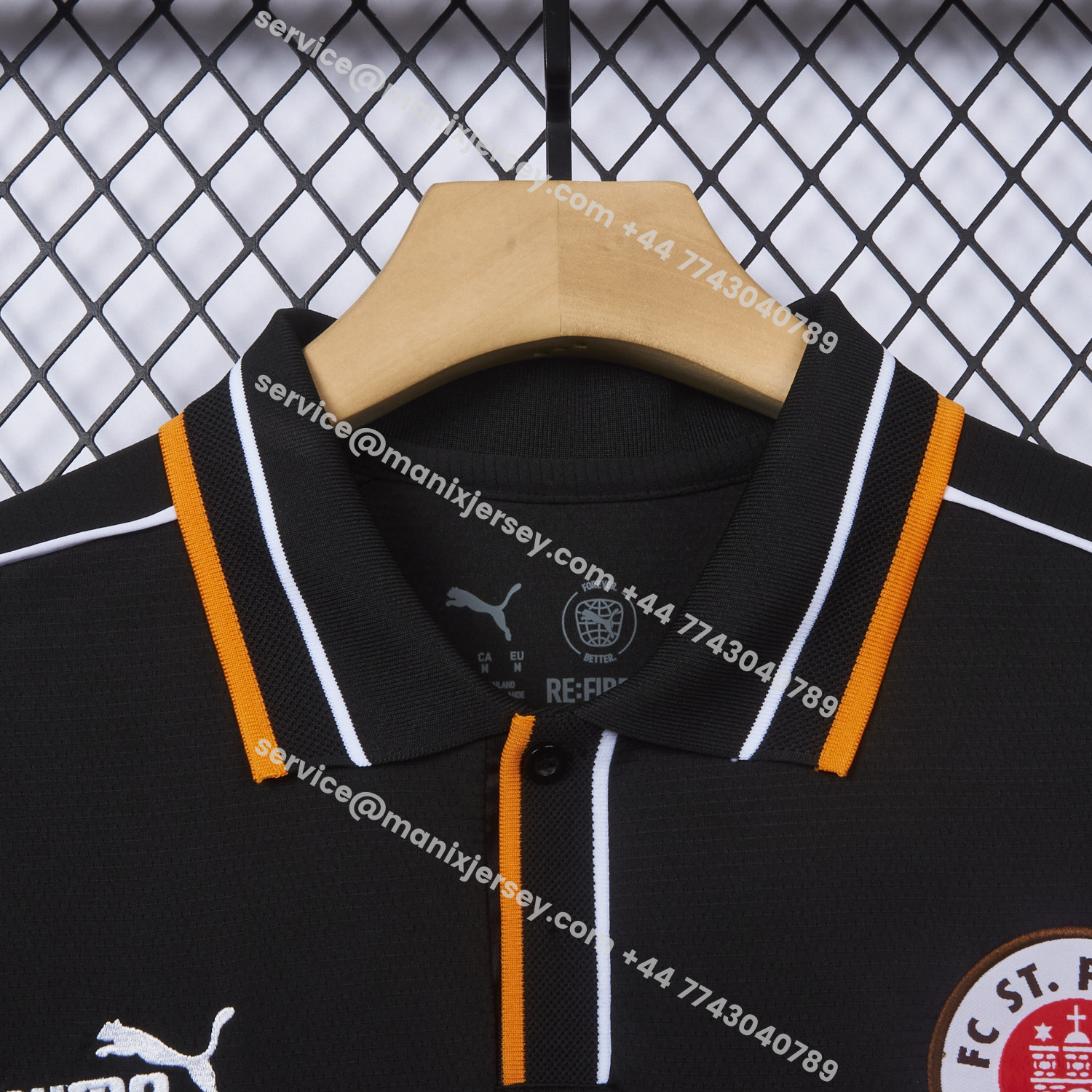 ManixJersey.com | St. Pauli 25-26 Retro Style Polo Jersey - Fans Version -Customize Name, Number and Patch | Worldwide Shipping