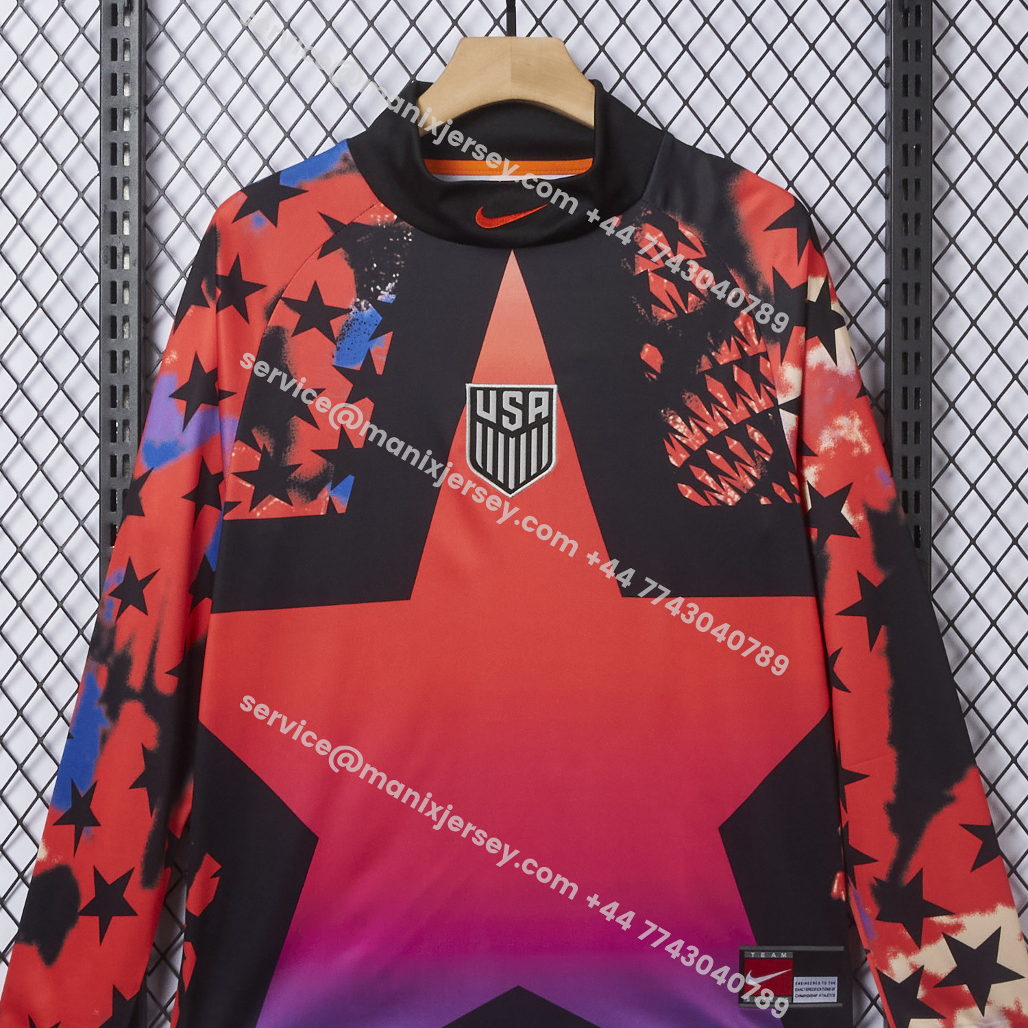 ManixJersey.com | United States USA 2026 Hollywood Goalkeeper Special Long Sleeves Jersey - Fans Version -Customize Name, Number and Patch | Worldwide Shipping