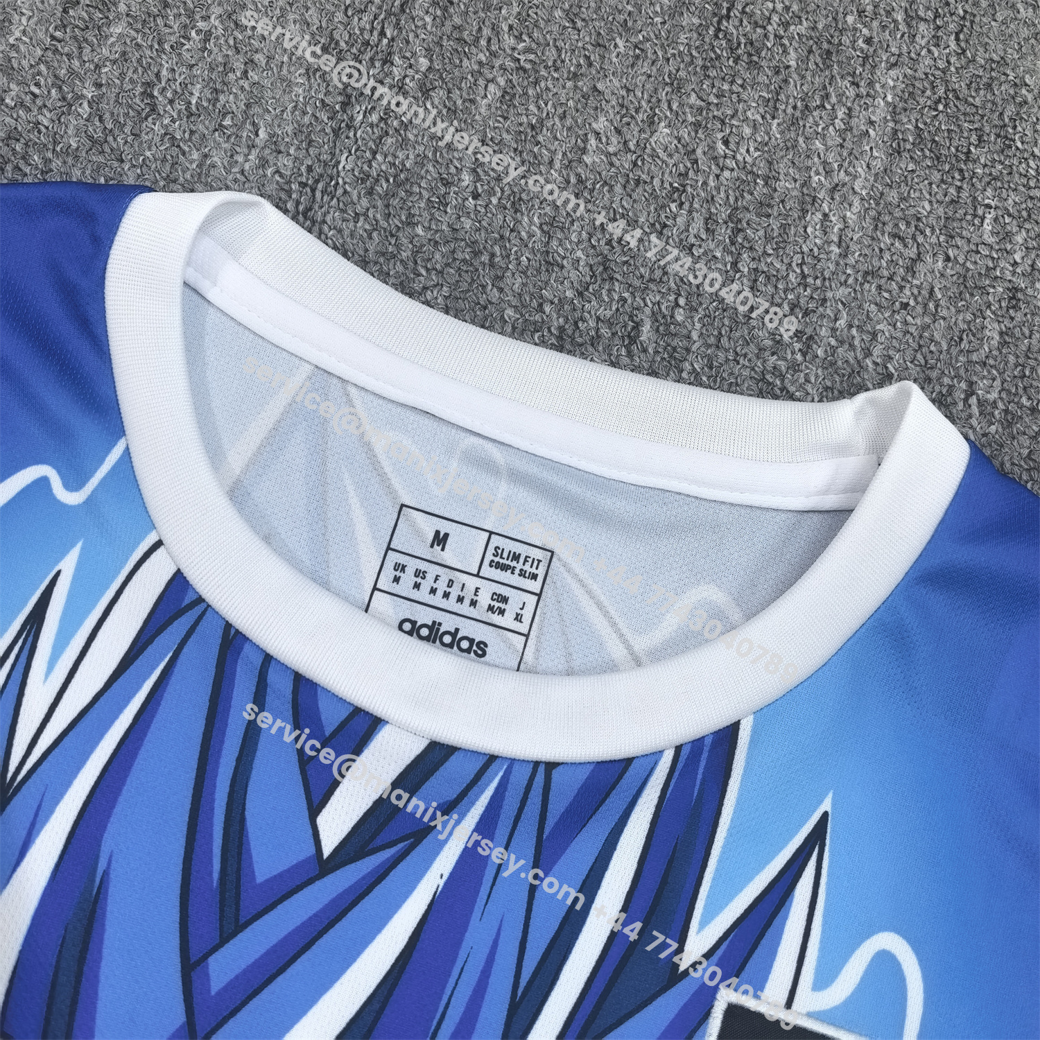 ManixJersey.com | Japan 25-26 Vegeta Super Saiyan Blue Jersey - Fans Version -Customize Name, Number and Patch | Worldwide Shipping