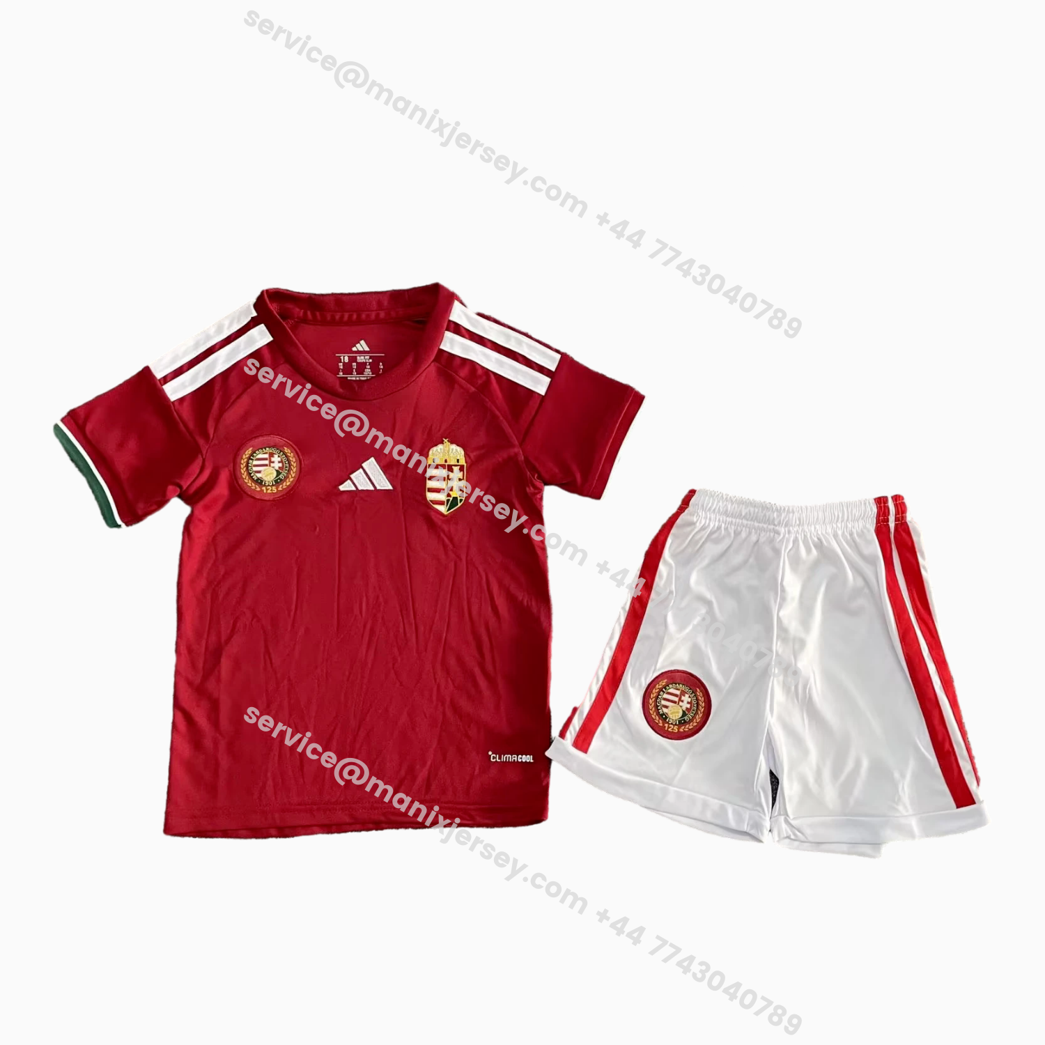 ManixJersey.com | Hungary 2026 Home Red Kids Kit -Customize Name, Number and Patch | Worldwide Shipping