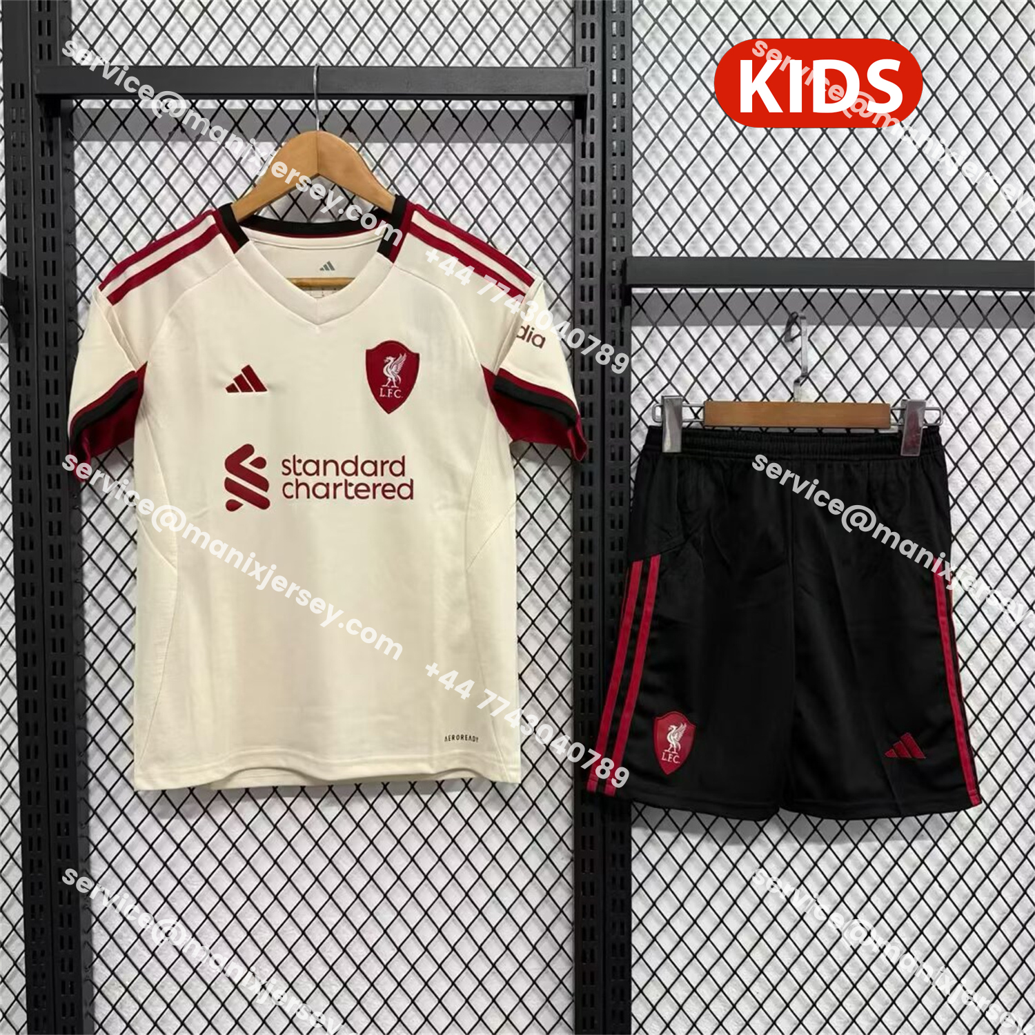 ManixJersey.com | Liver.pool 25-26 Away Kids Kit -Customize Name, Number and Patch | Worldwide Shipping
