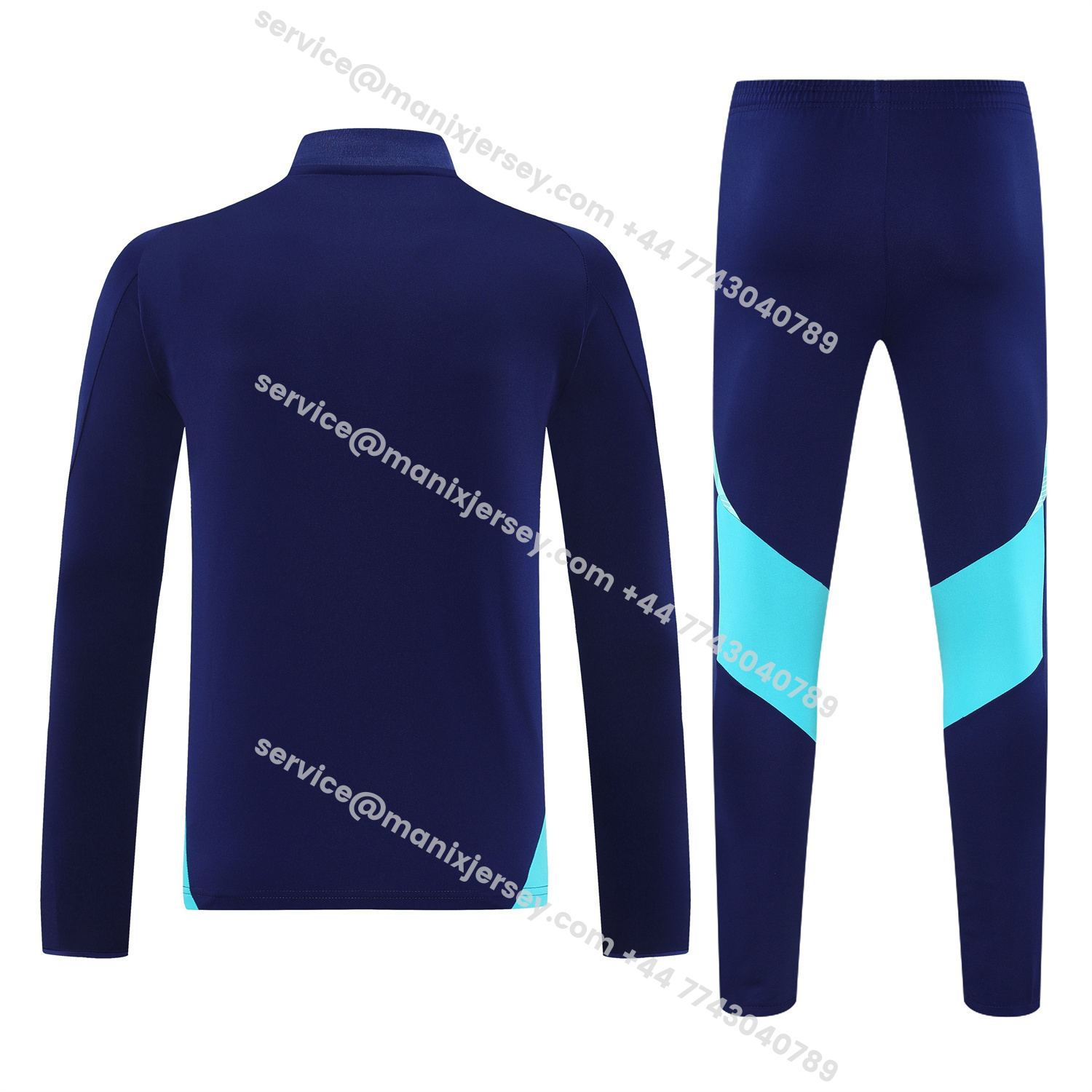 ManixJersey.com | Flamengo 25-26 Long Sleeve Training Set - Deep Blue Top & Deep Blue Pants -Customize Name, Number and Patch | Worldwide Shipping