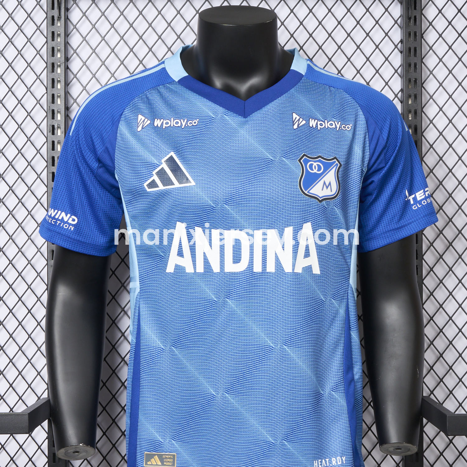 ManixJersey.com | Millonarios 25-26 Home Jersey - Player Version -Customize Name, Number and Patch | Worldwide Shipping