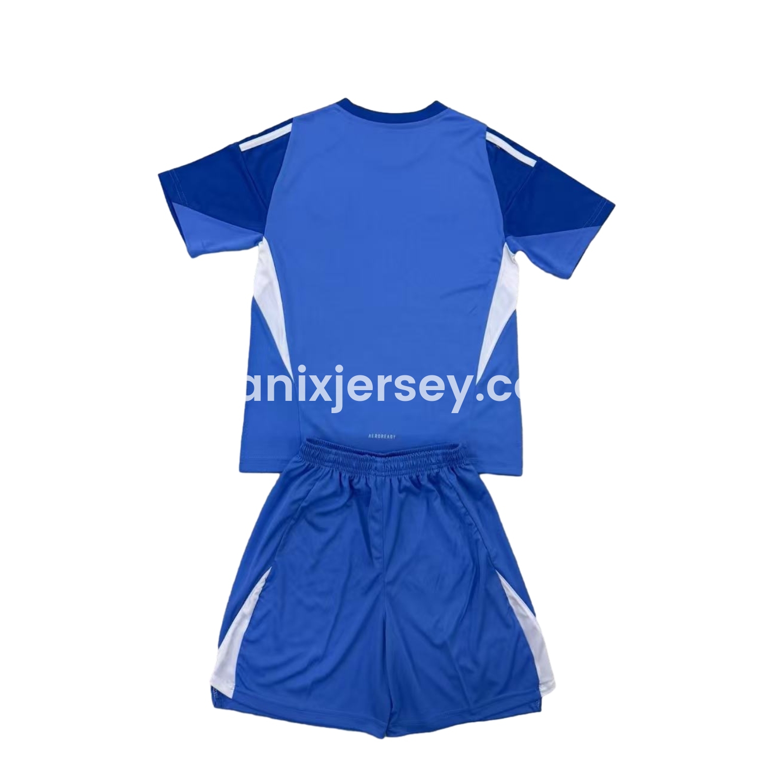 ManixJersey.com | Manchester United 2025 Blue Goalkeeper Kids Kit -Customize Name, Number and Patch | Worldwide Shipping