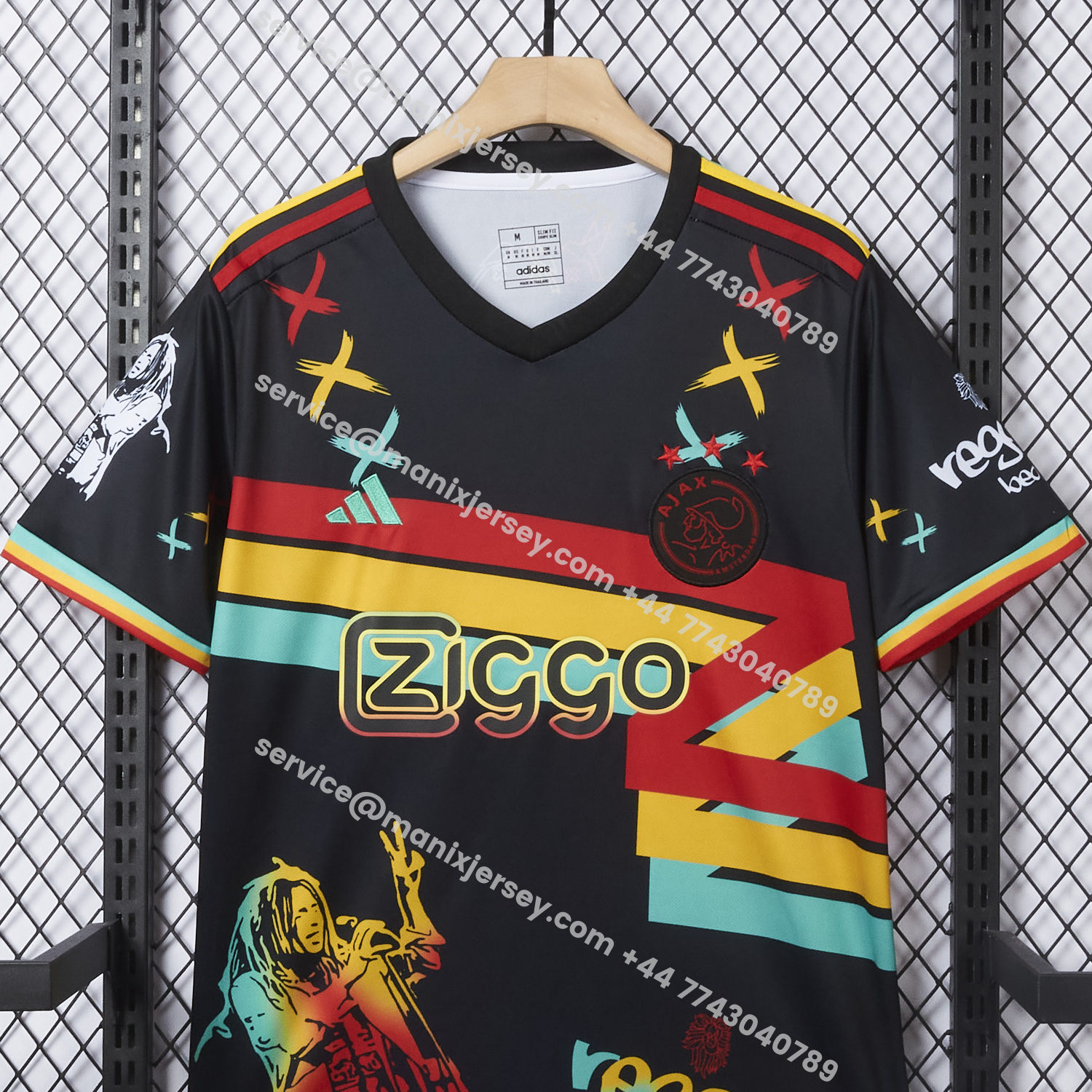 ManixJersey.com | Ajax 25-26 Graffiti Special Jersey - Fans Version -Customize Name, Number and Patch | Worldwide Shipping