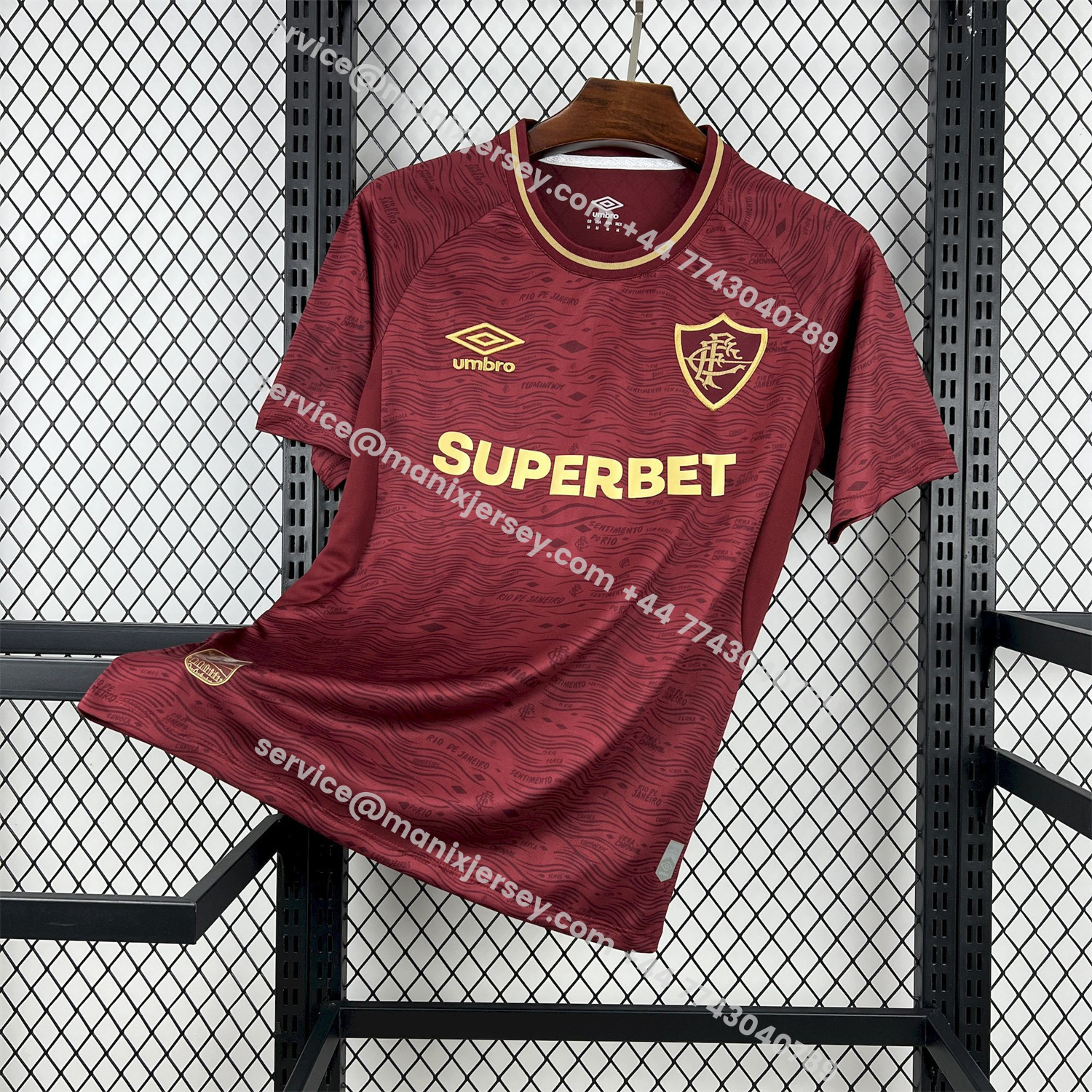 ManixJersey.com | Fluminense 25-26 Third Red Jersey - Fans Version -Customize Name, Number and Patch | Worldwide Shipping