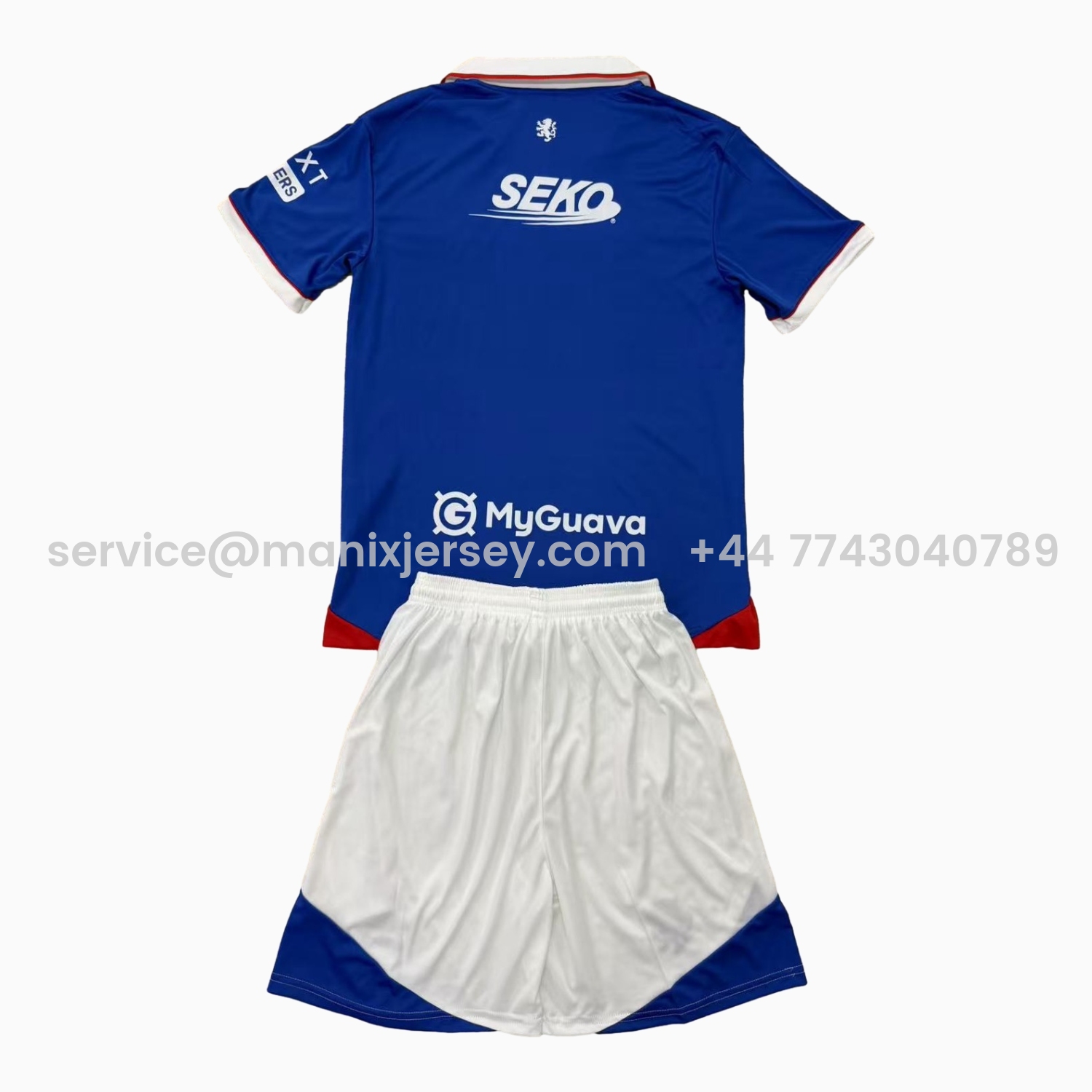 ManixJersey.com | Glasgow Rangers 25-26 Home Men's Adult Jersey Set - Fans Version -Customize Name, Number and Patch | Worldwide Shipping