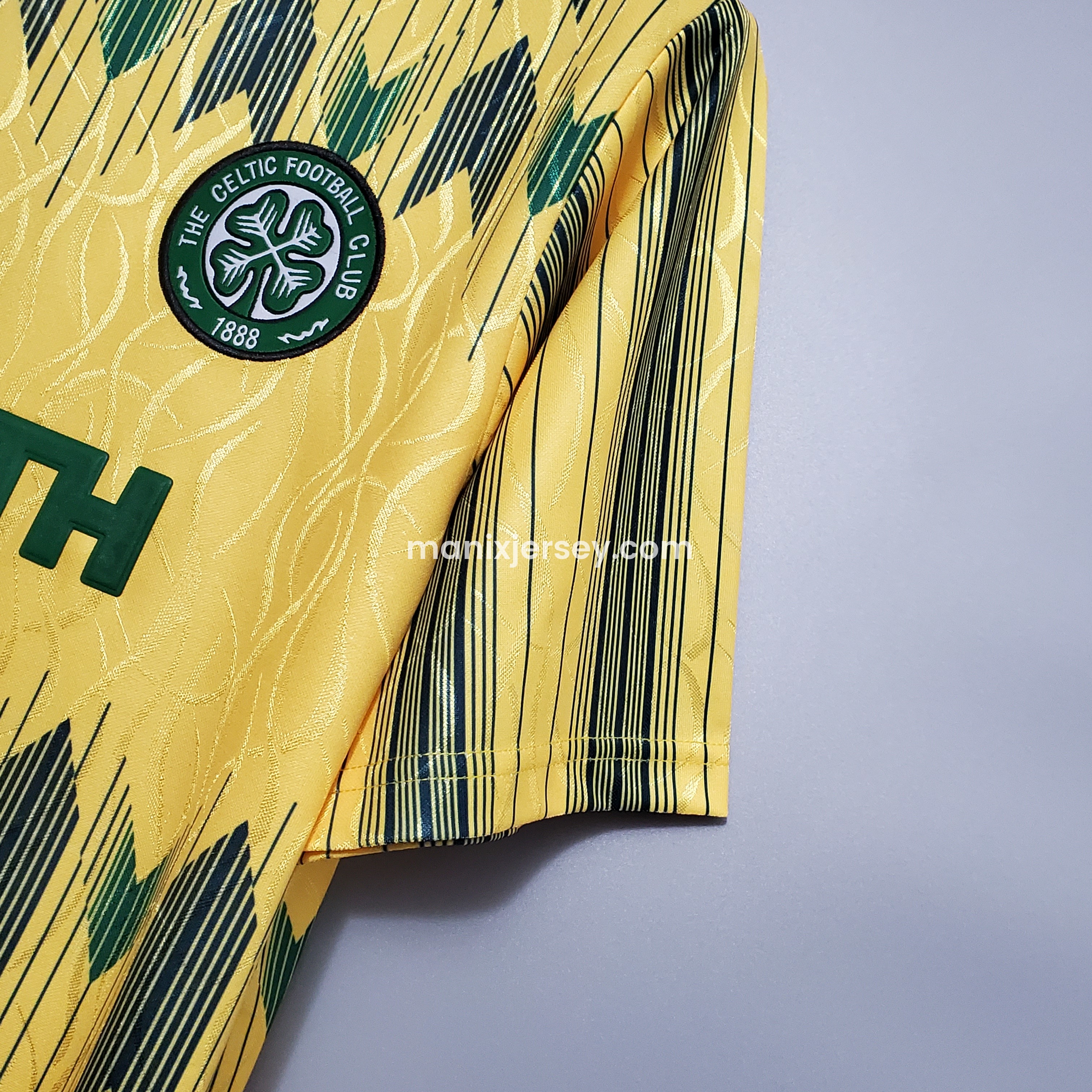 ManixJersey.com | Retro Celtic 1988-91 Away Stadium Jersey -Customize Name, Number and Patch | Worldwide Shipping