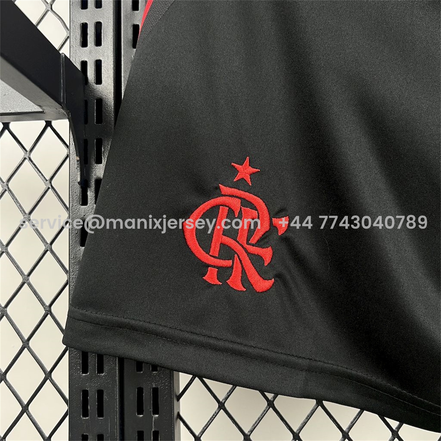 ManixJersey.com | Flamengo 25-26 Away Black Shorts - Fans Version -Customize Name, Number and Patch | Worldwide Shipping