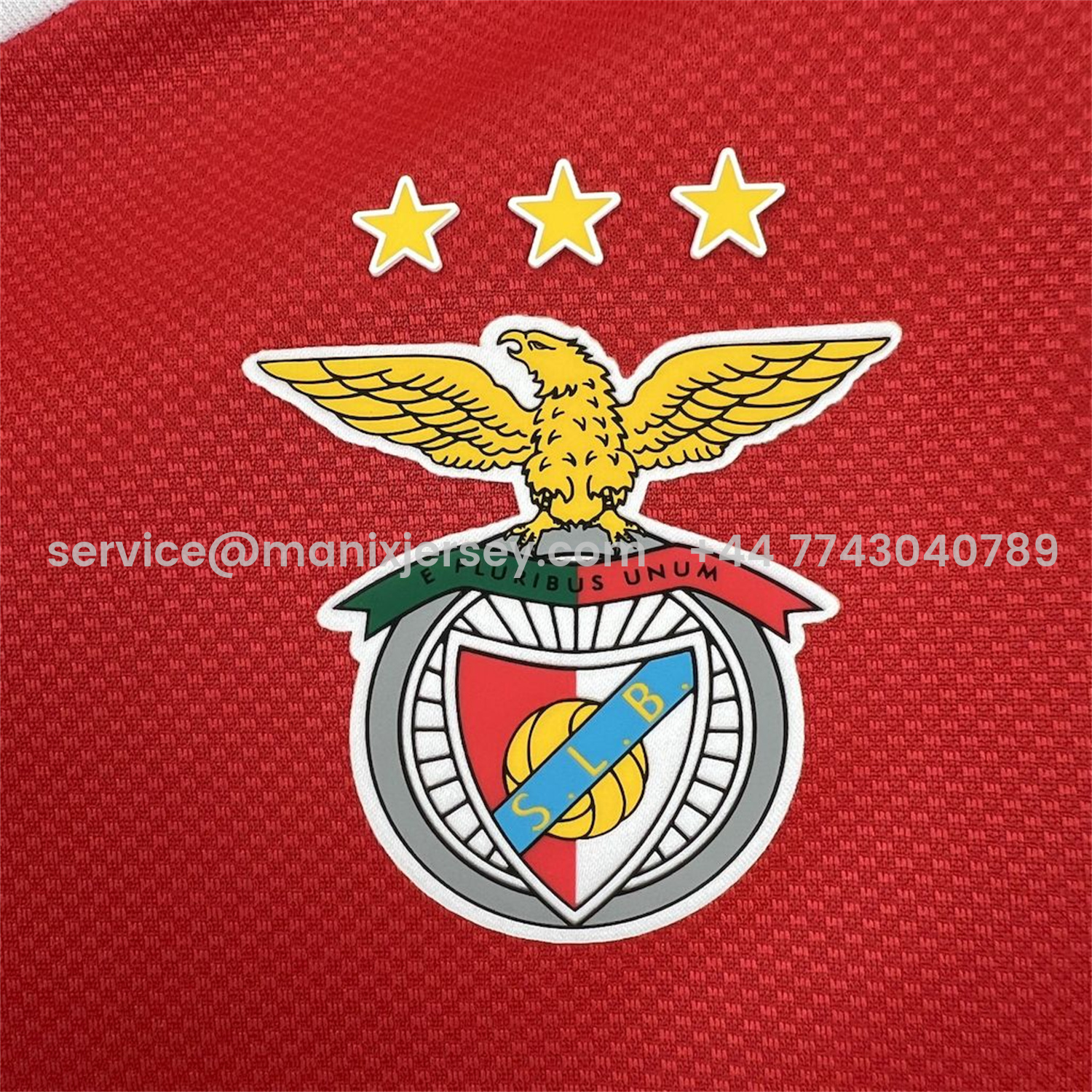 ManixJersey.com | Benfica 25-26 Home Long Sleeves Jersey - Fans Version -Customize Name, Number and Patch | Worldwide Shipping