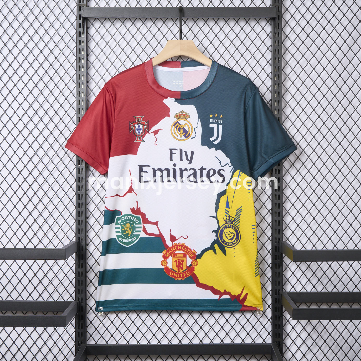 ManixJersey.com | Cristiano Ronaldo Career Commemorative Jersey Real Madrid Juventus Portugal Manchester United Al Nassr Sporting CP - Fans Version -Customize Name, Number and Patch | Worldwide Shipping