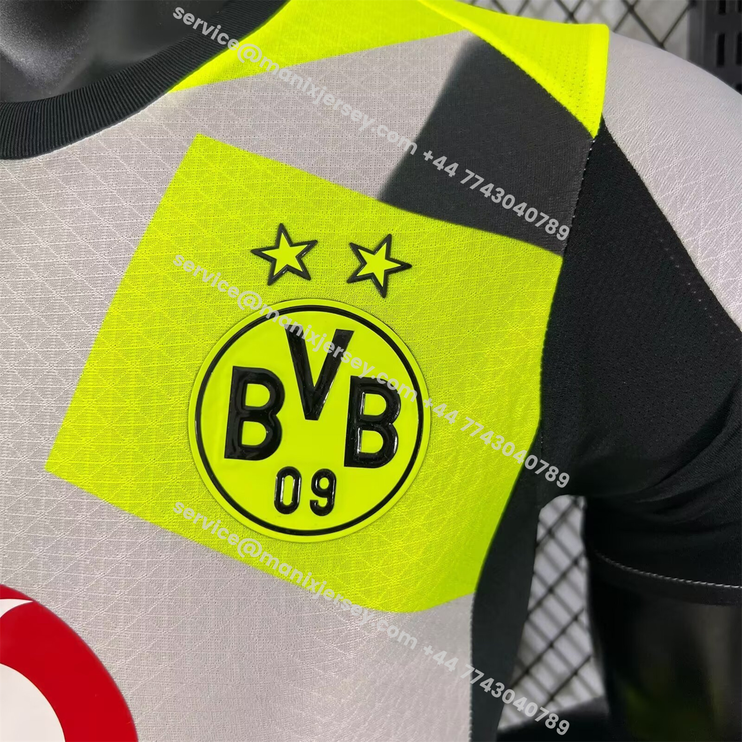 ManixJersey.com | Dortmund 25-26 Away Silver Mist Jersey - Player Version -Customize Name, Number and Patch | Worldwide Shipping