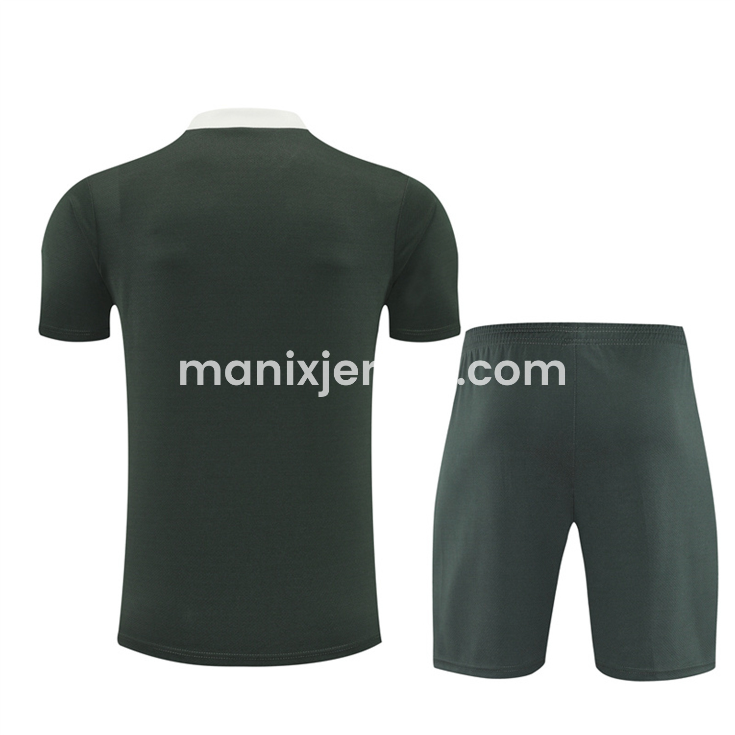 ManixJersey.com | C.H.E.L.S.E.A 25-26 Short-Sleeve Training Set - Army Green Top & Army Green Shorts -Customize Name, Number and Patch | Worldwide Shipping