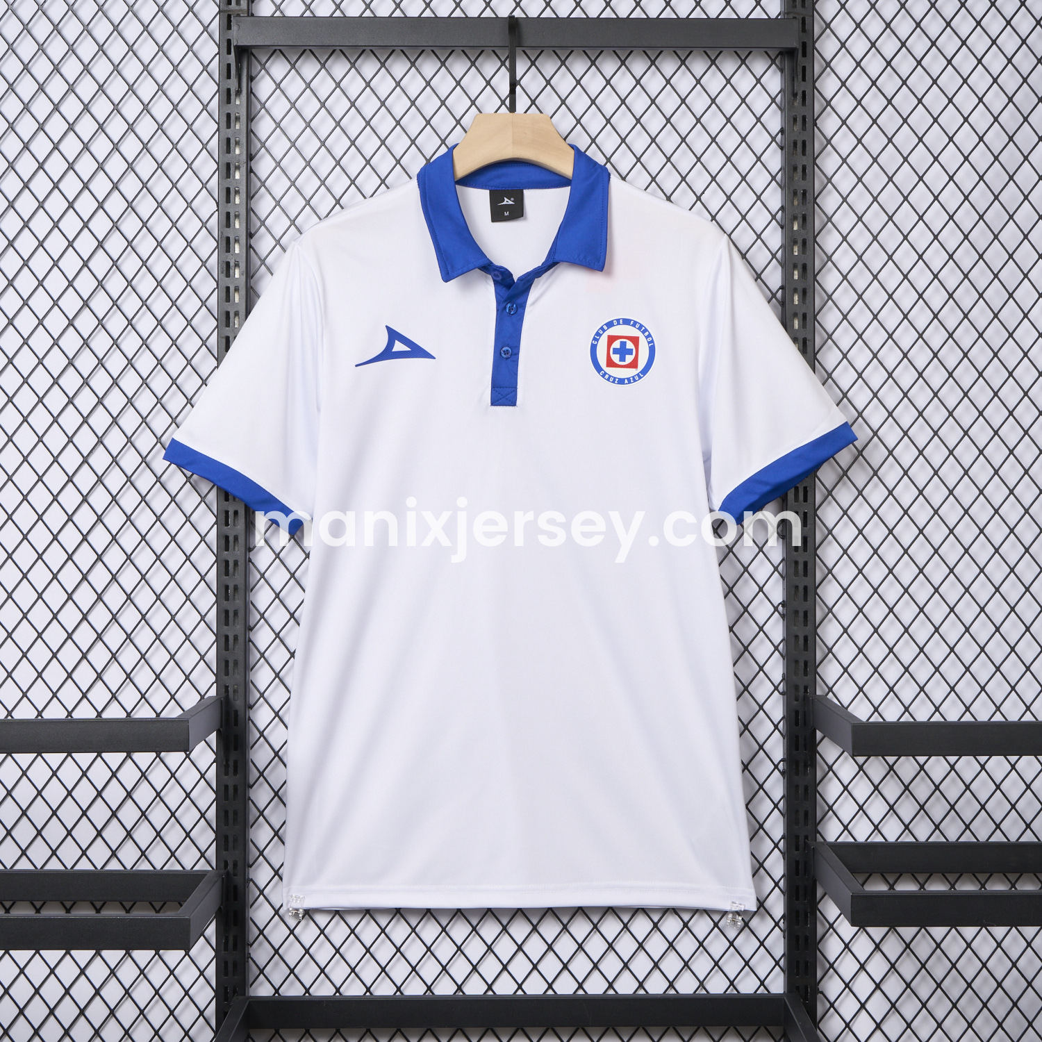 ManixJersey.com | Cruz Azul 25-26 White Special Edition Polo Shirt -Customize Name, Number and Patch | Worldwide Shipping