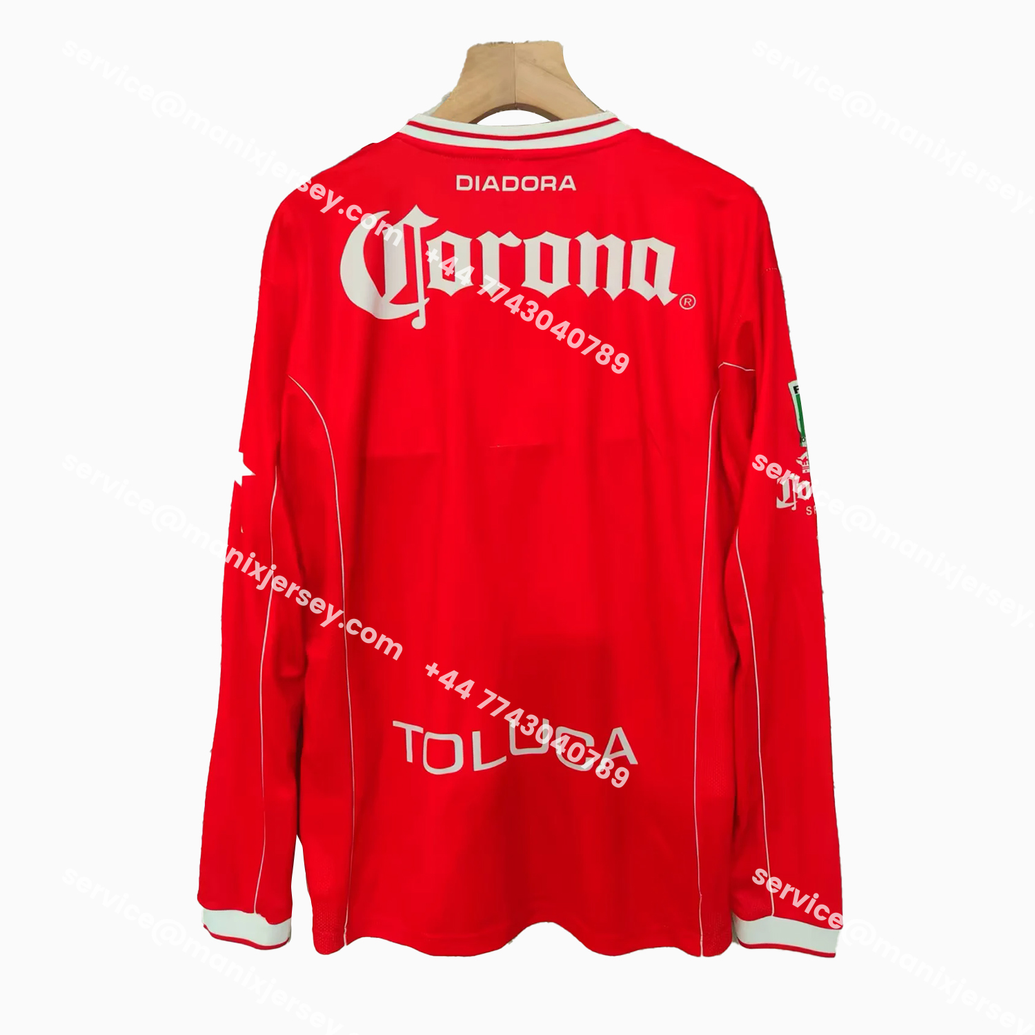 ManixJersey.com | Retro Toluca 1998-99 Home Long Sleeves Jersey -Customize Name, Number and Patch | Worldwide Shipping