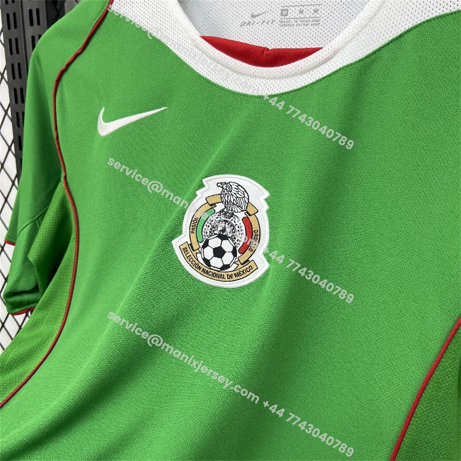 ManixJersey.com | Retro Mexico 2004-05 Home Jersey -Customize Name, Number and Patch | Worldwide Shipping