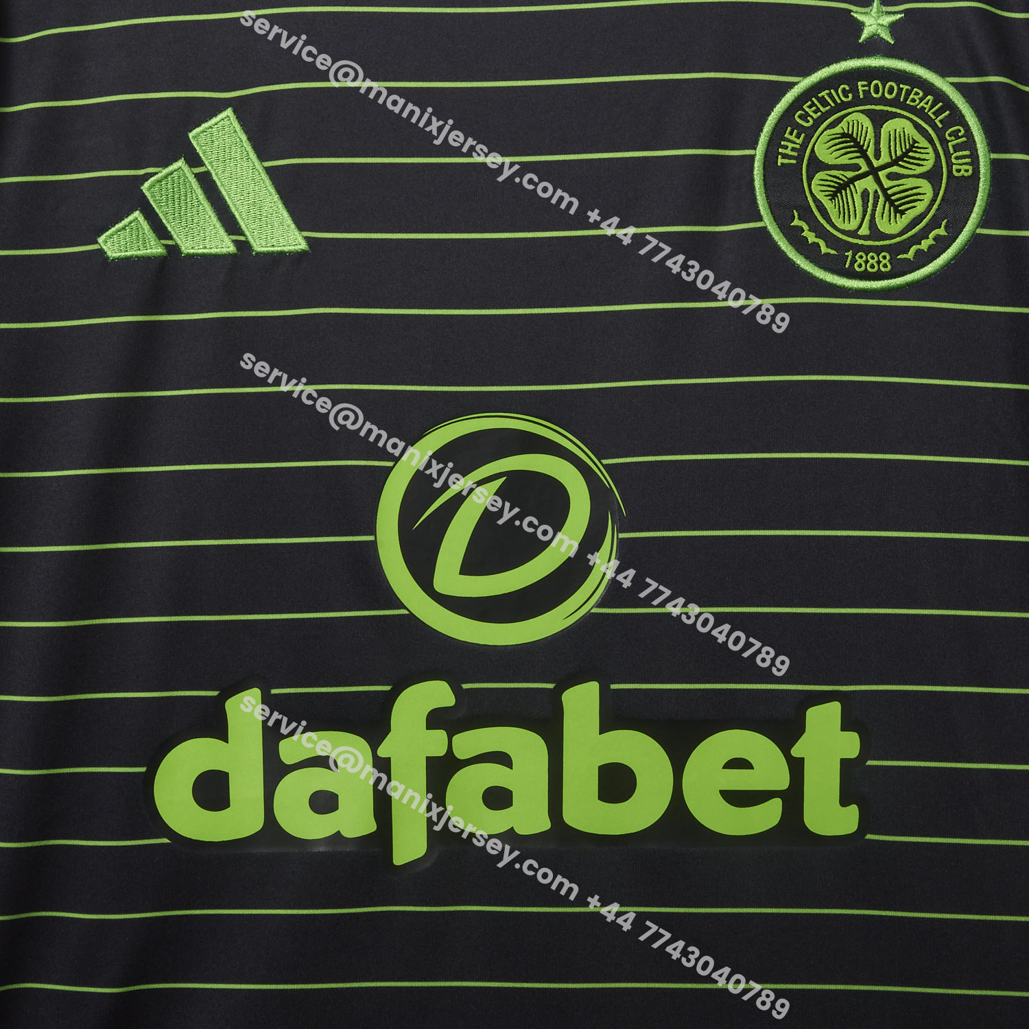 ManixJersey.com | Celtic 25-26 Away Green Jersey - Fans Version -Customize Name, Number and Patch | Worldwide Shipping