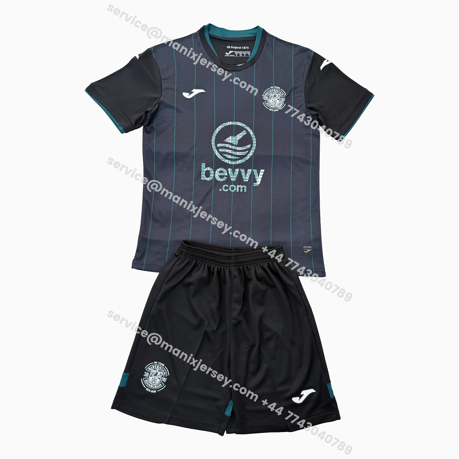 ManixJersey.com | Hibernian 25-26 Third Men's Adult Jersey Set - Fans Version -Customize Name, Number and Patch | Worldwide Shipping